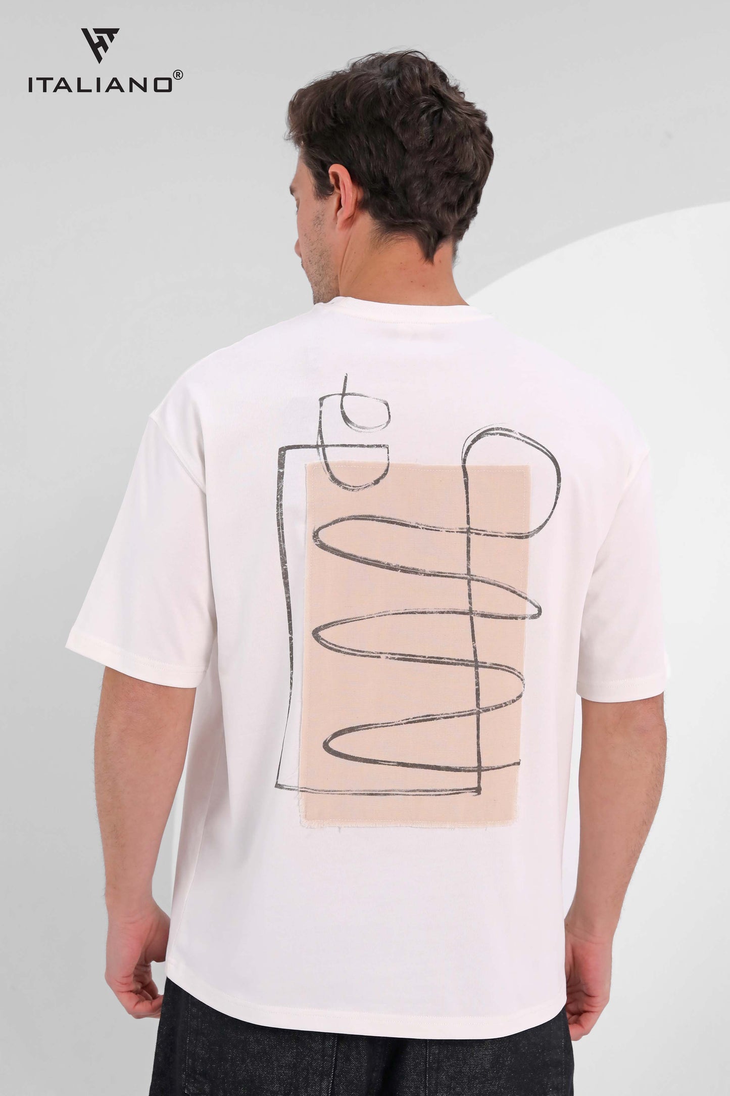 Men T-shirt Over size Italiano TS 217