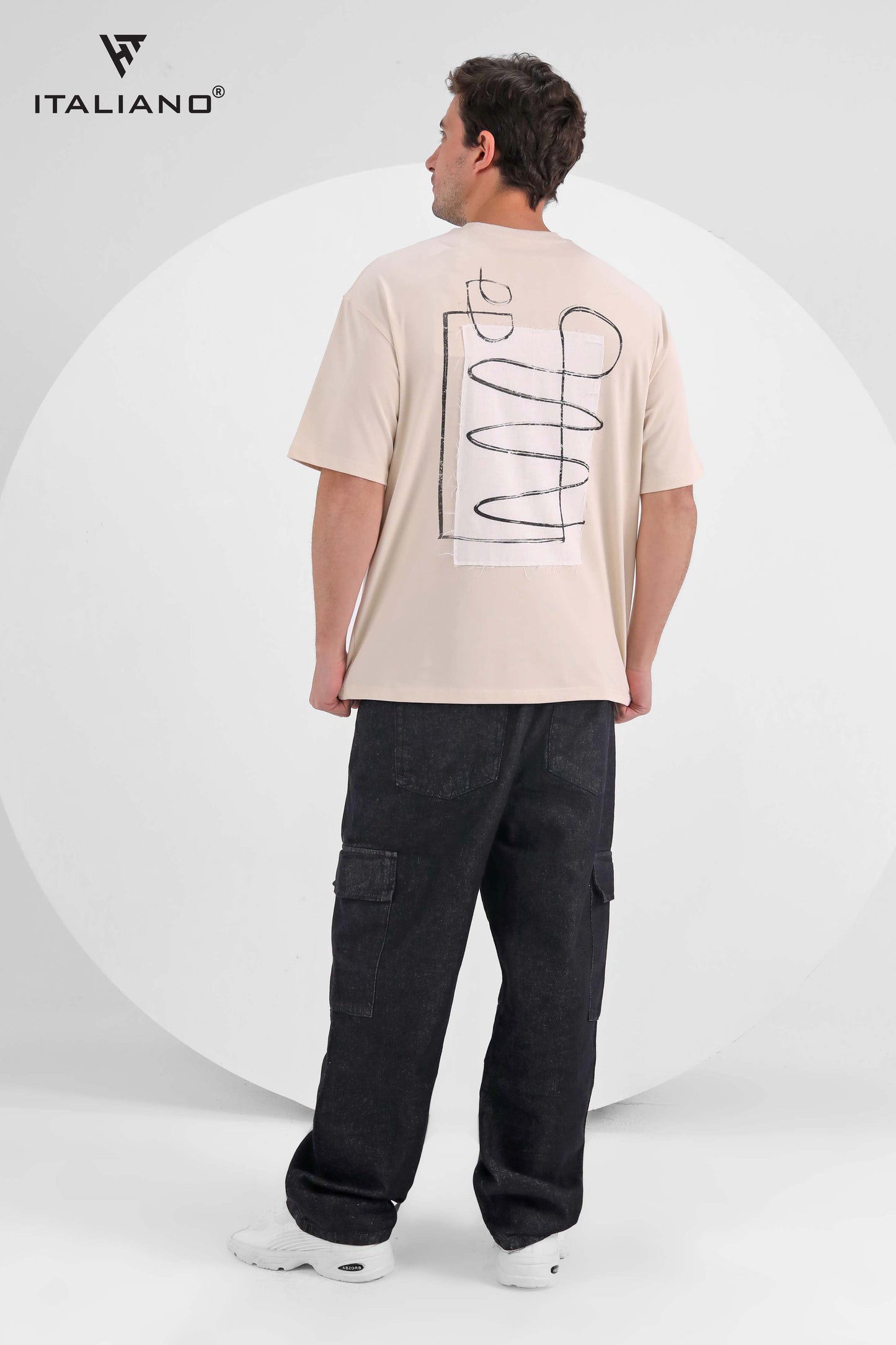 Men T-shirt Over size Italiano TS 217