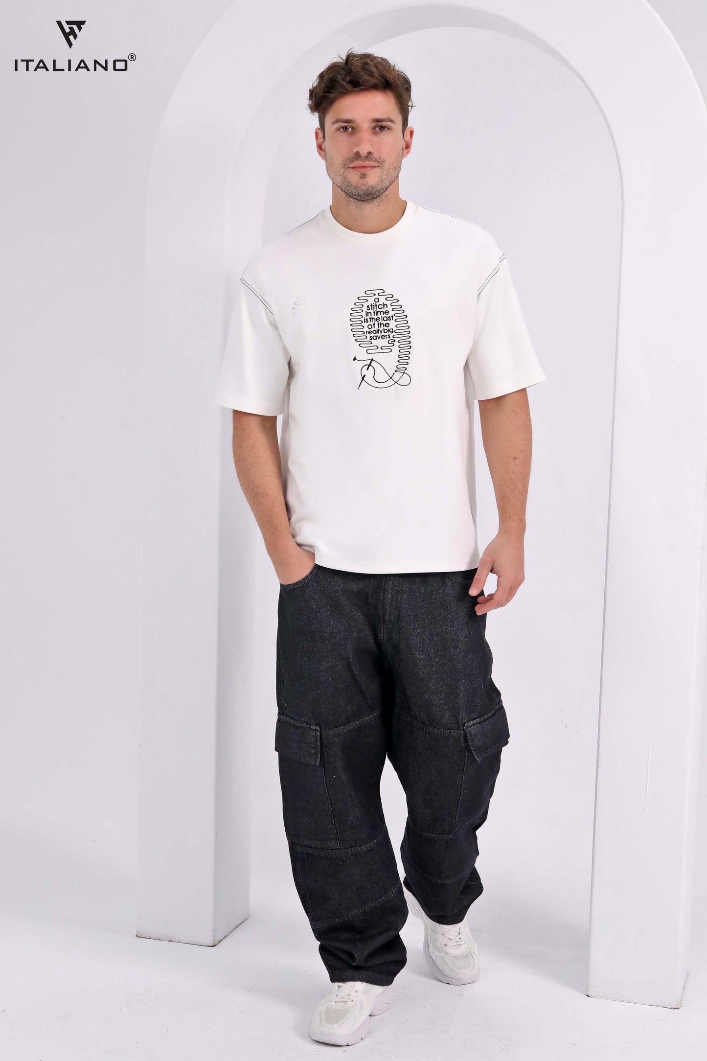 Men T-Shirt Italiano over size ITSH 296