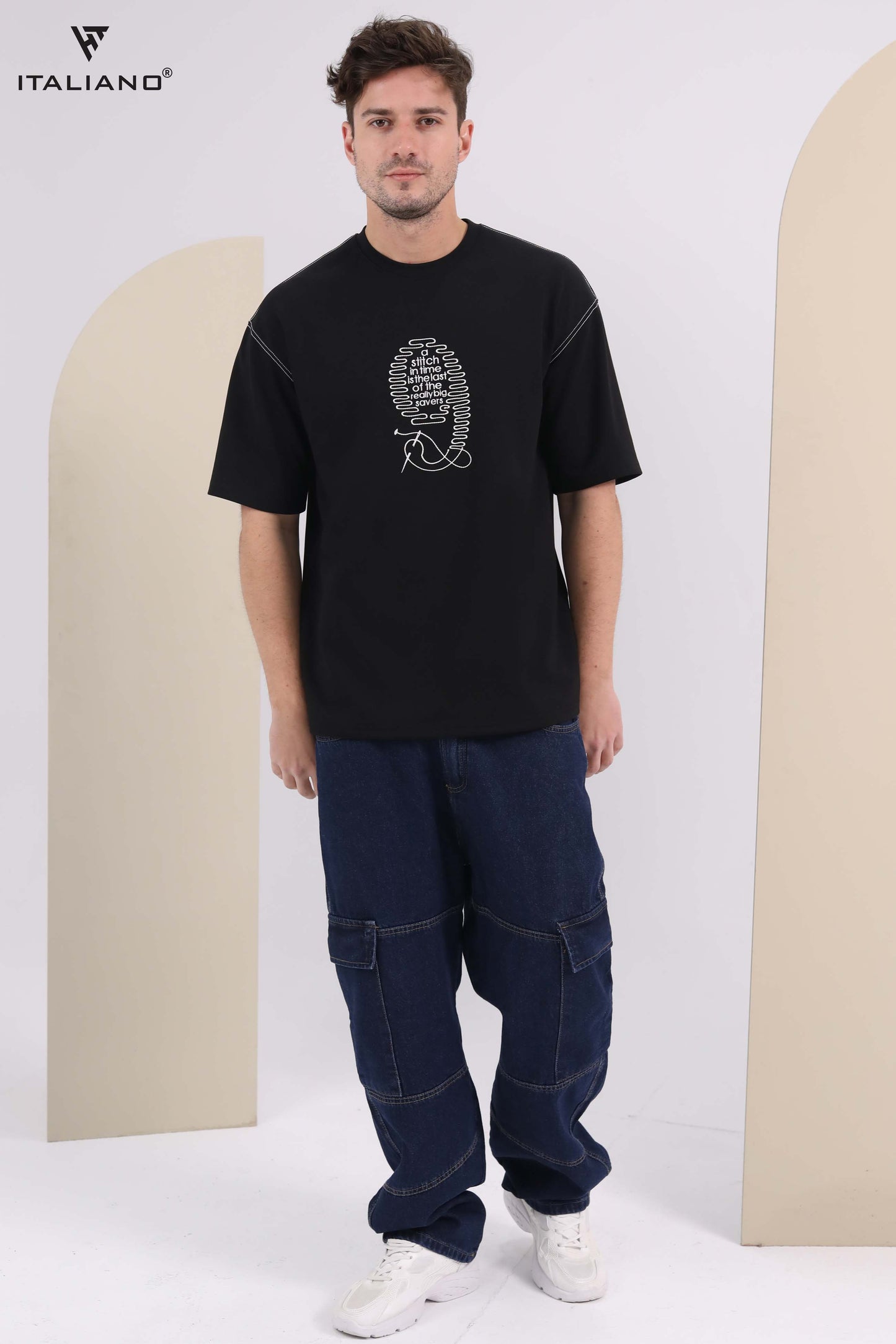Men T-Shirt Italiano over size ITSH 296