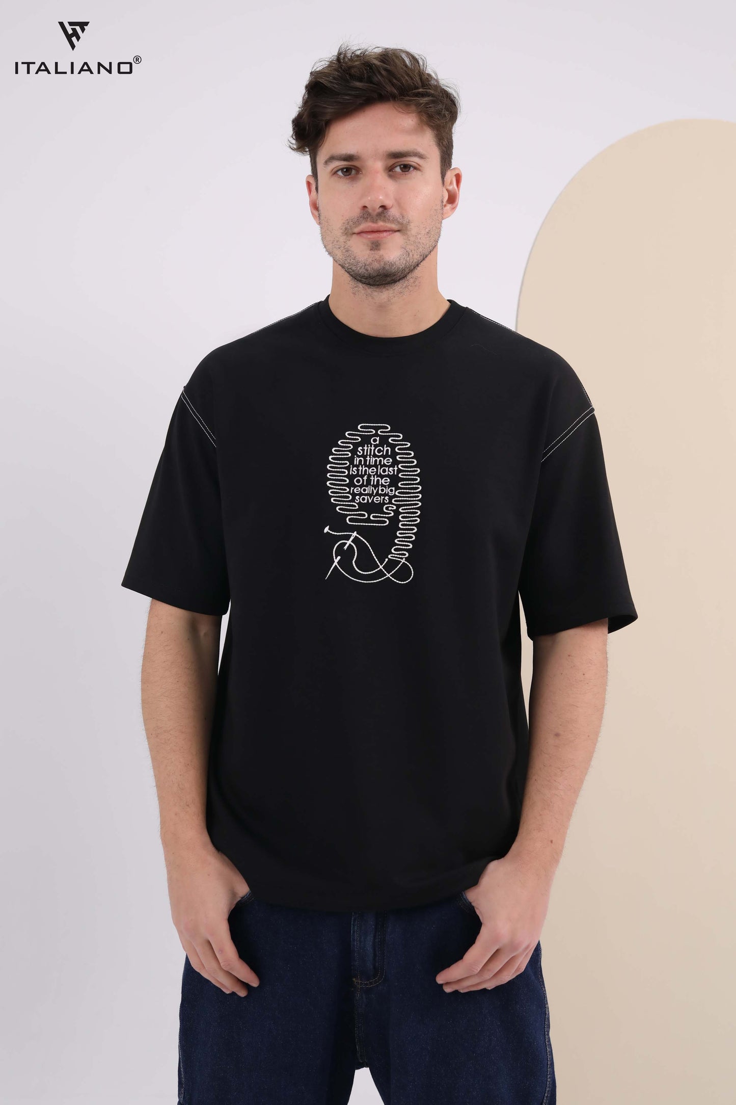 Men T-Shirt Italiano over size ITSH 296