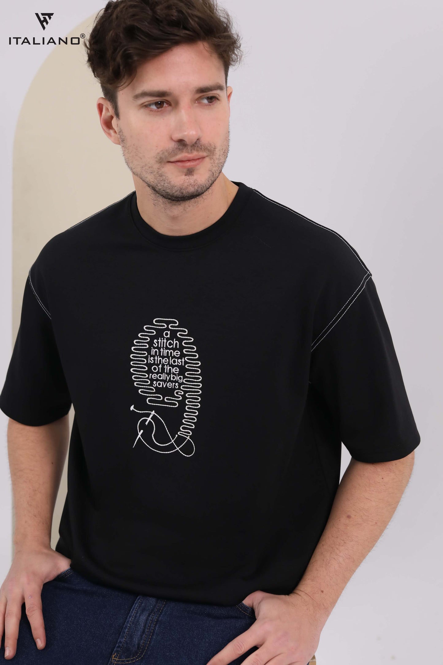 Men T-Shirt Italiano over size ITSH 296