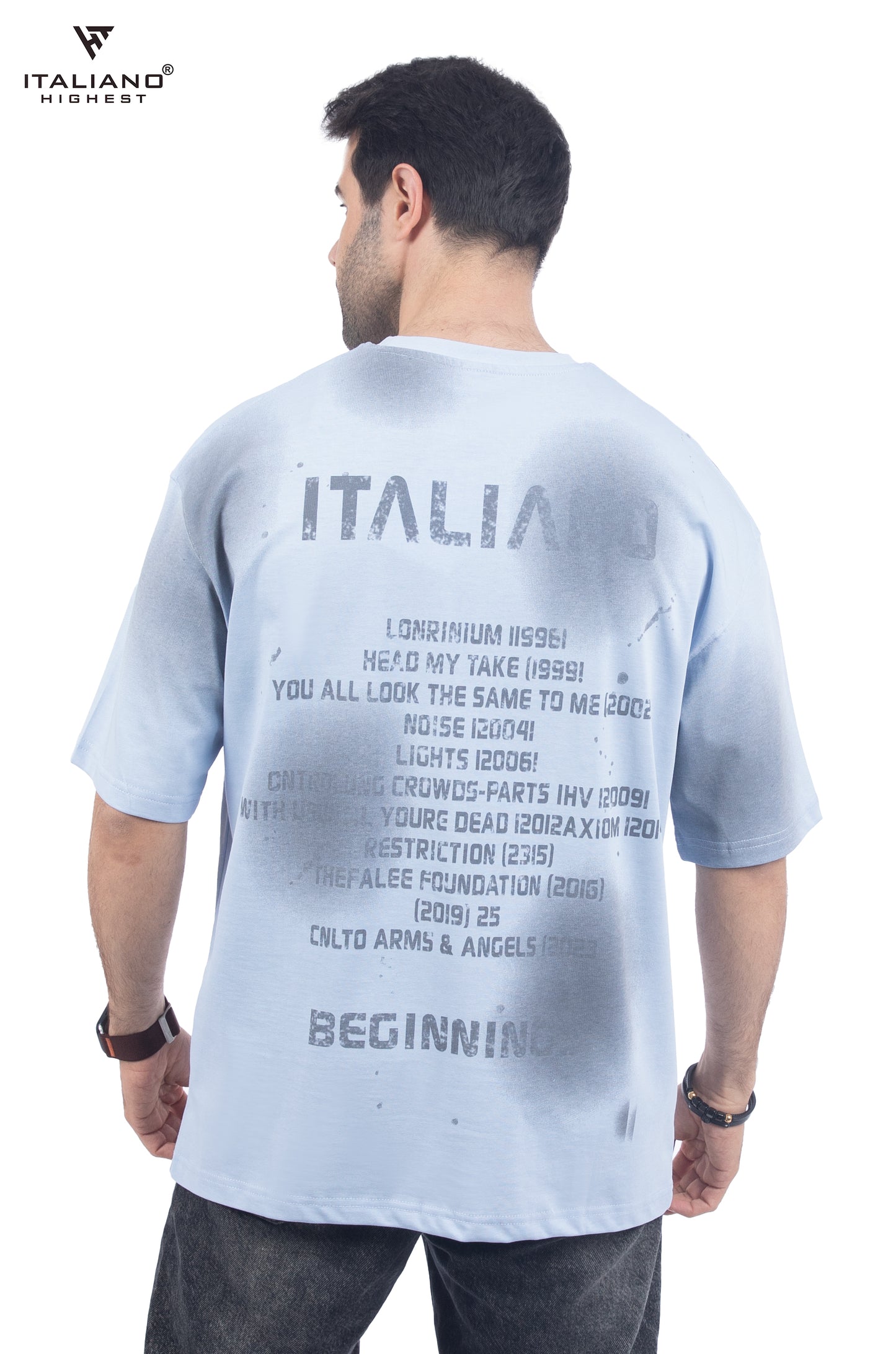 Men T-shirt Over size Italiano TS 437