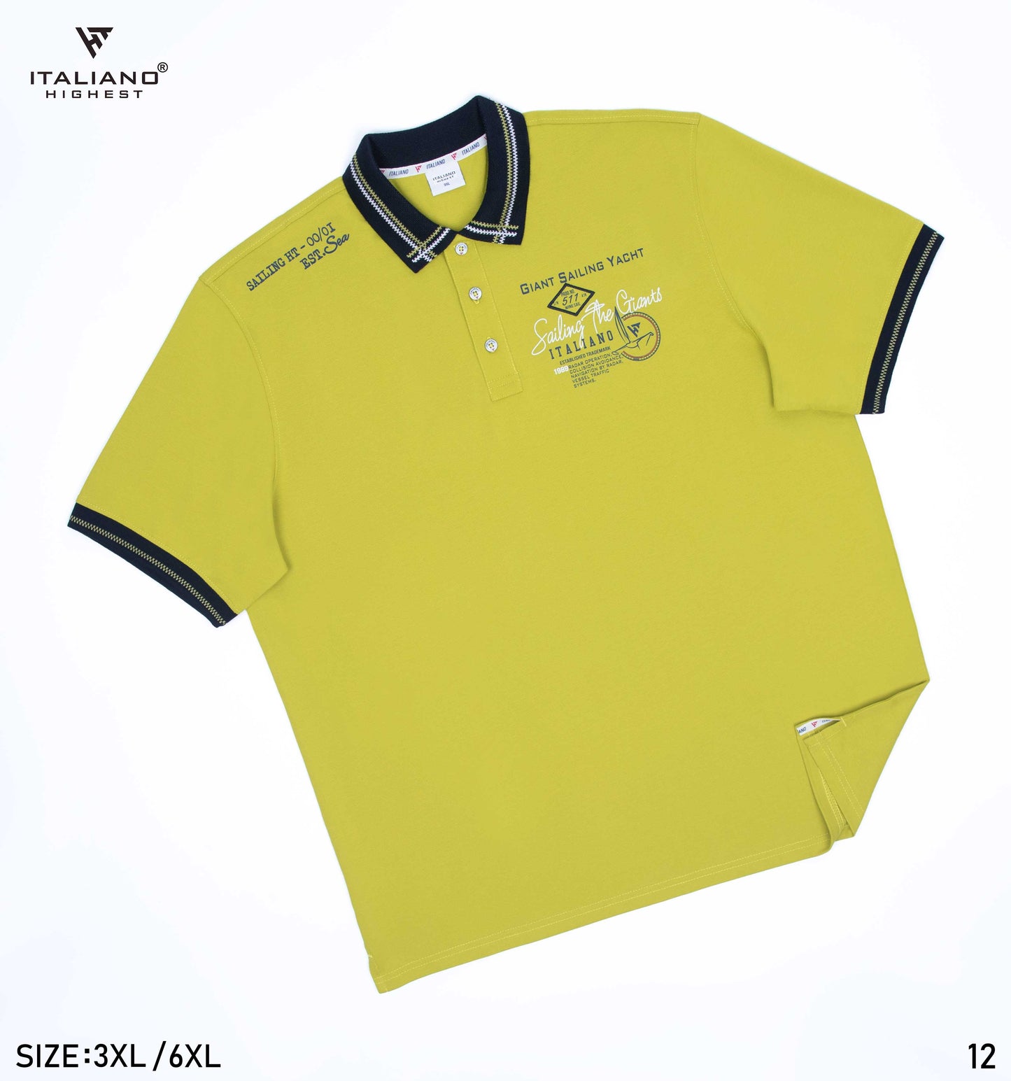 Men BigSize Polo T-Shirt Italiano ITSH012