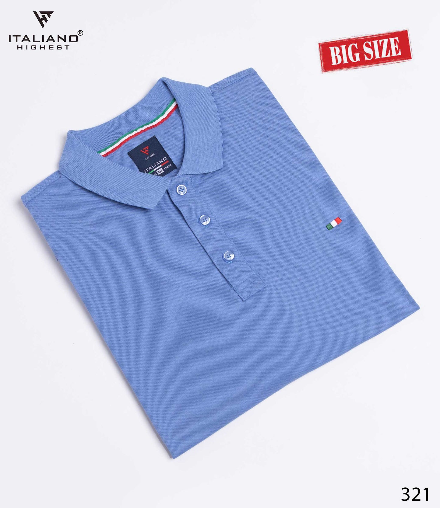 Men Polo Bigsize T-Shirt Italiano ITSH321