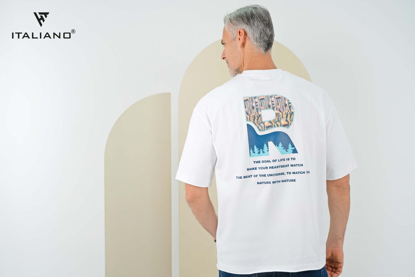 Men T-Shirt OverSize Italiano ITSH1083