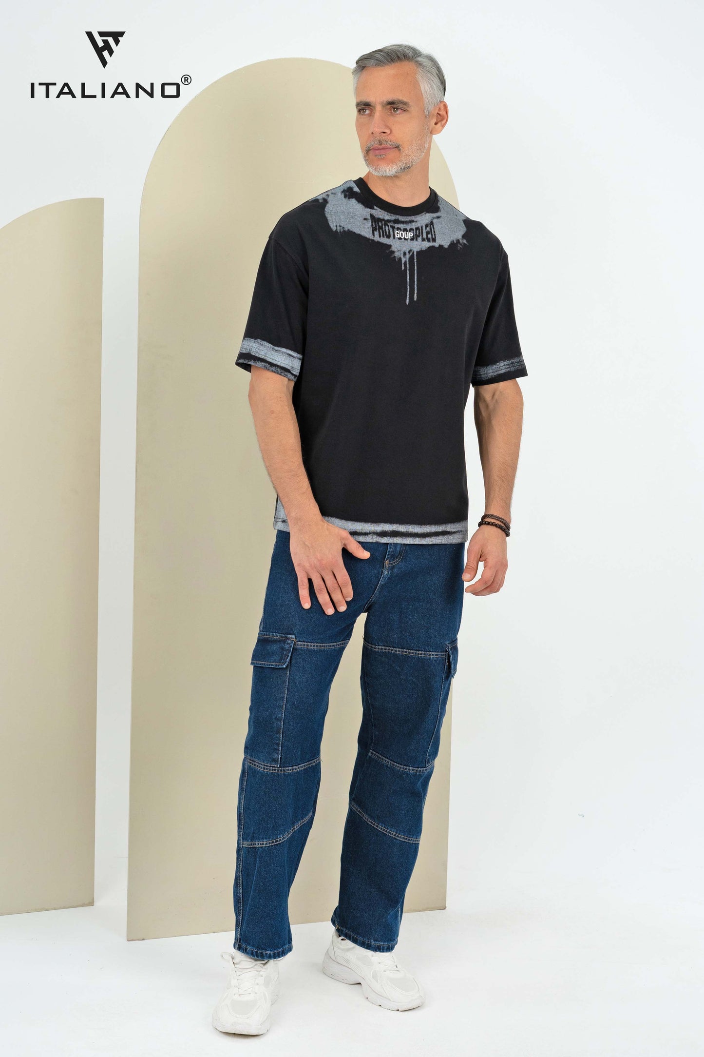 Men T-Shirt OverSize Italiano ITSH 1081