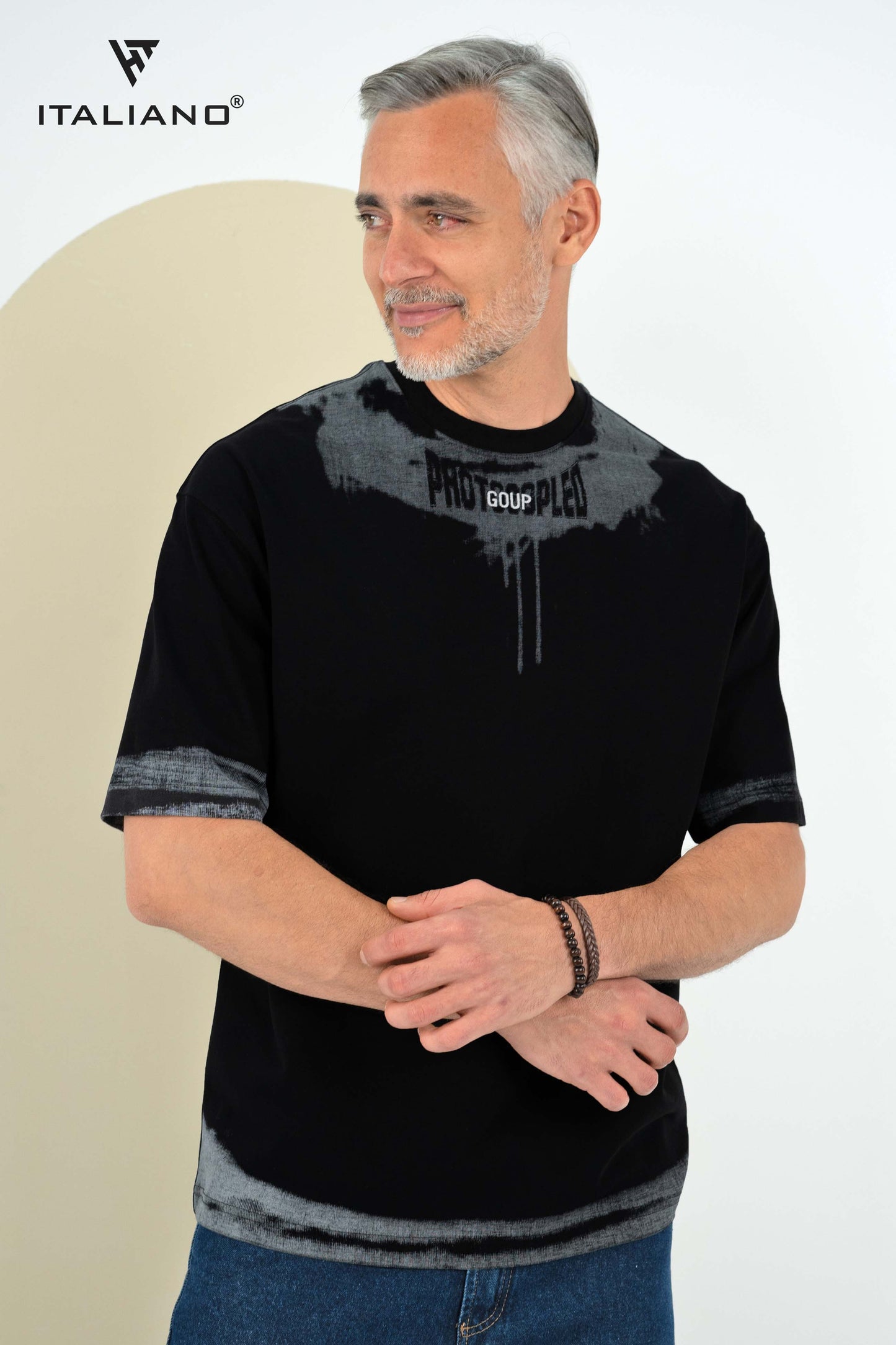 Men T-Shirt OverSize Italiano ITSH 1081