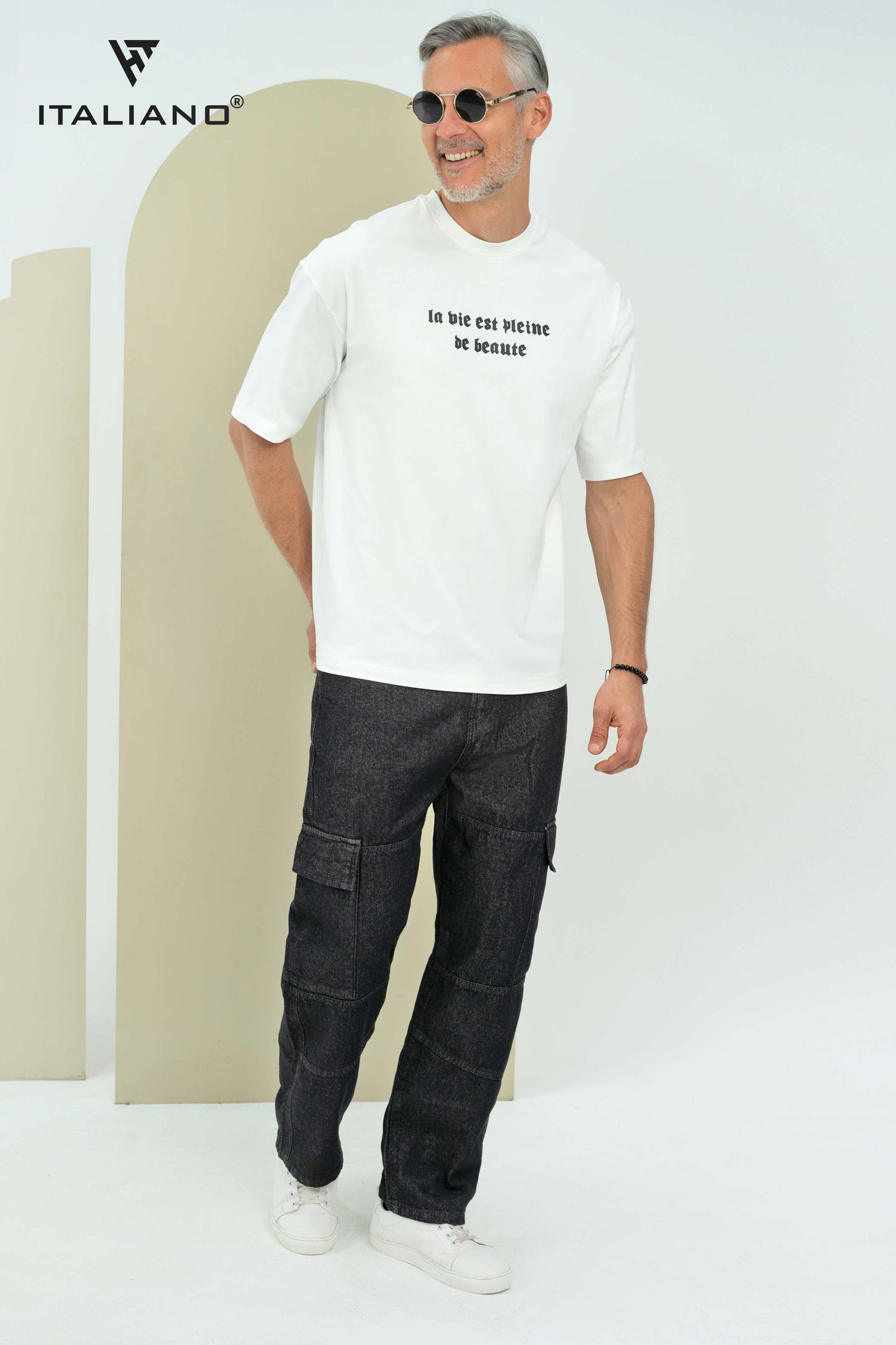 Men T-Shirt OverSize Italiano ITSH 1069