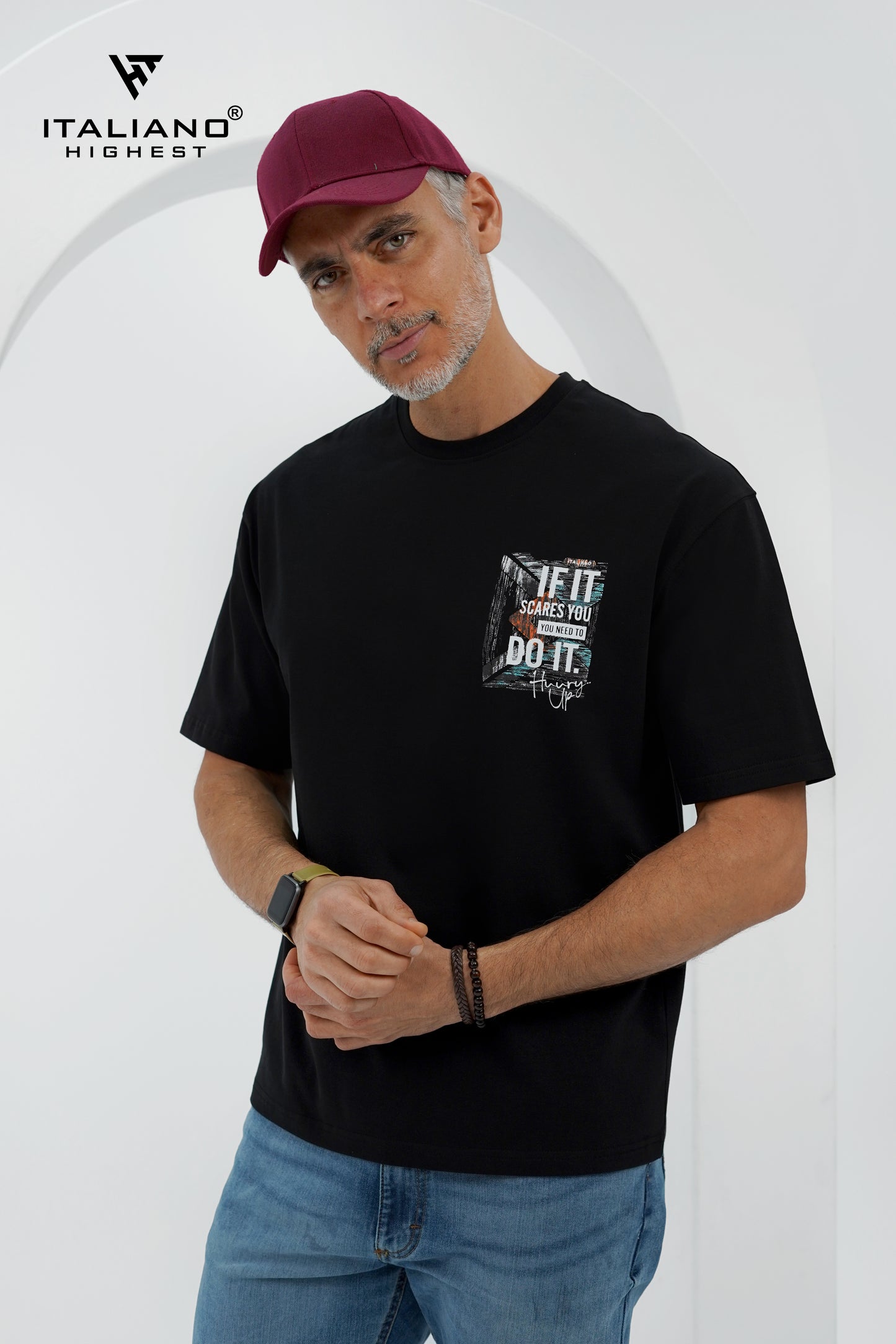 Men T-Shirt OverSize Italiano ITSH 1160