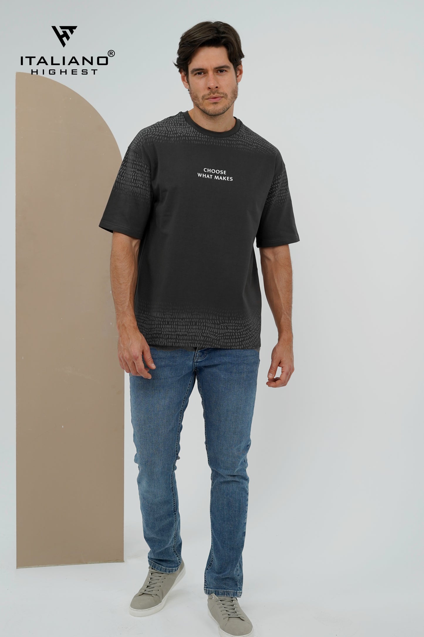 Men T-Shirt OverSize Italiano ITSH 1150