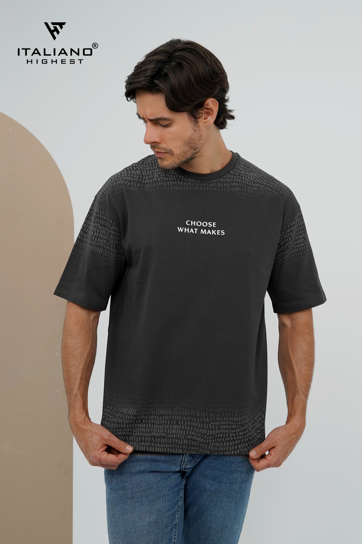 Men T-Shirt OverSize Italiano ITSH 1150