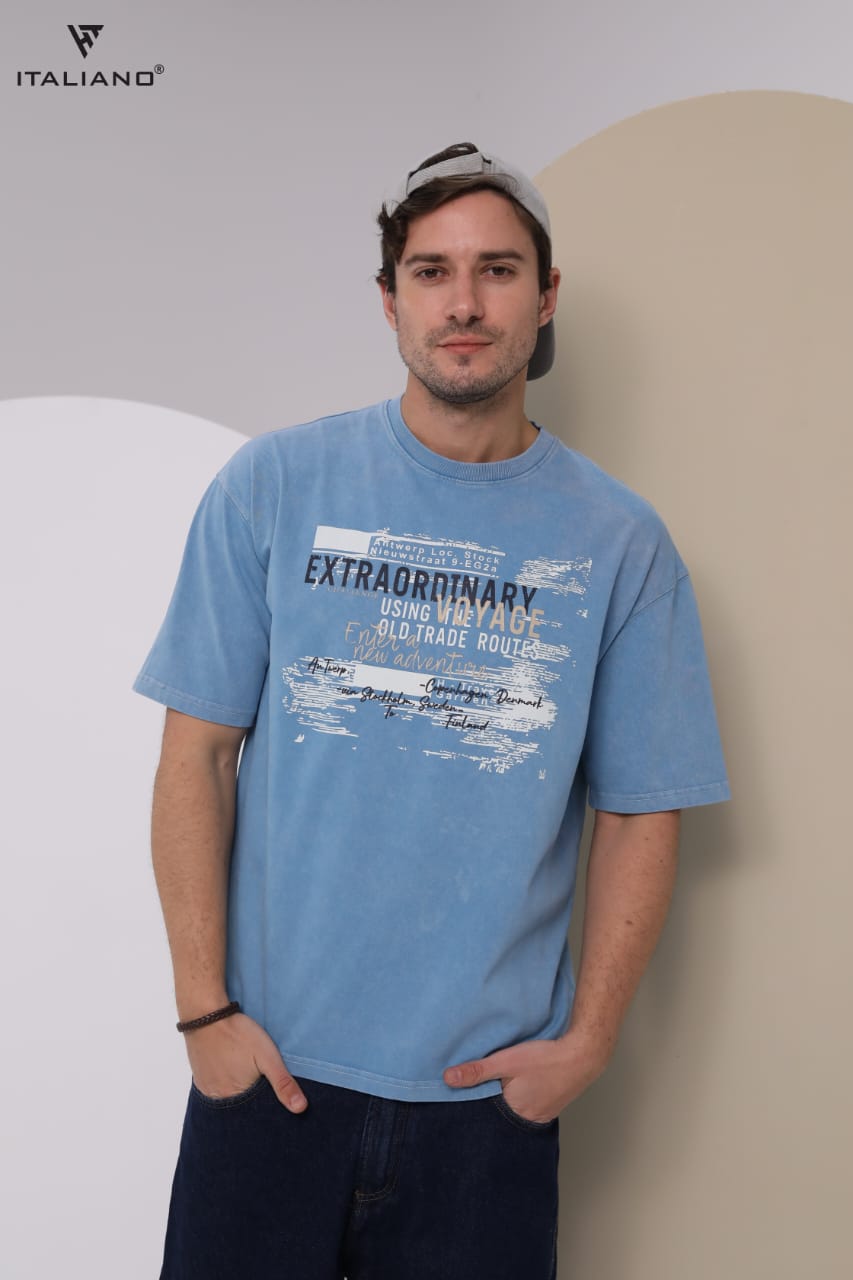 Men T-shirt Over size Italiano TS 342