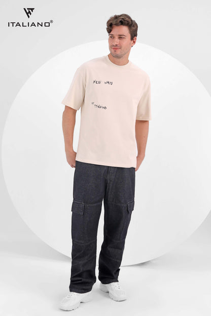 Men T-shirt Over size Italiano TS 217