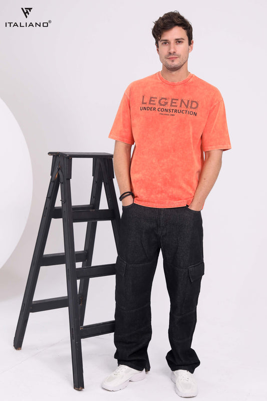 Men T-shirt Over size Italiano TS 344
