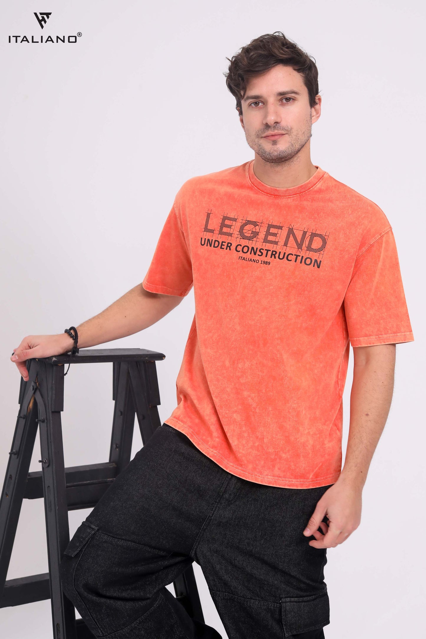 Men T-shirt Over size Italiano TS 344