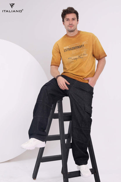Men T-shirt Over size Italiano TS 342