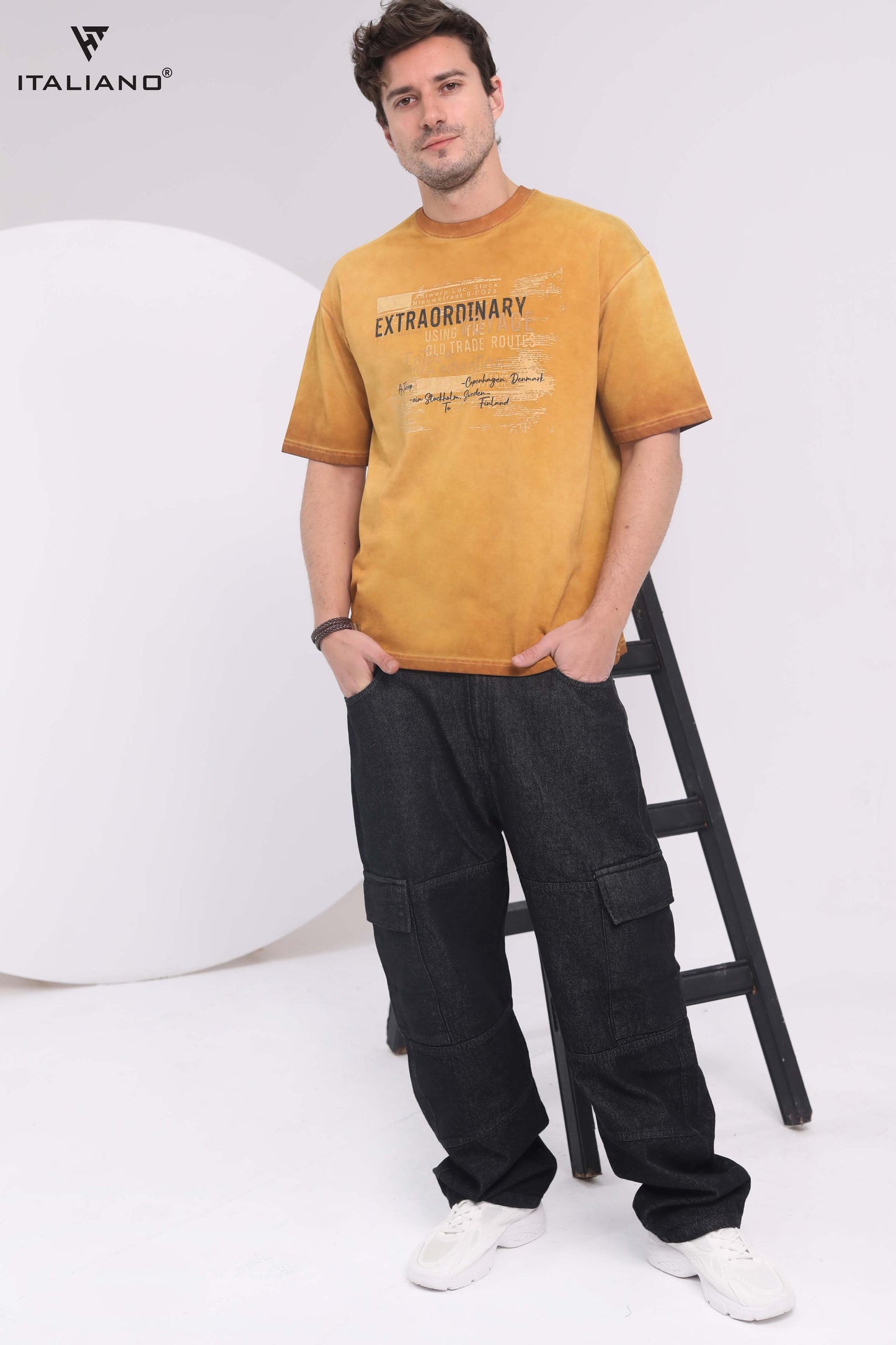 Men T-shirt Over size Italiano TS 342