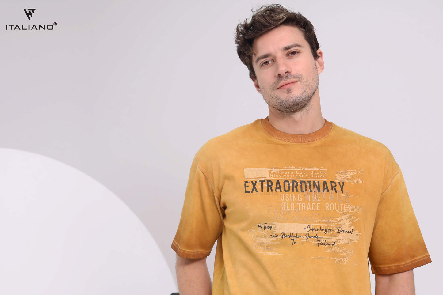Men T-shirt Over size Italiano TS 342