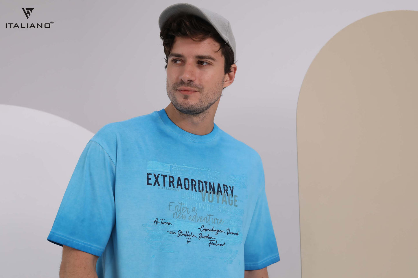 Men T-shirt Over size Italiano TS 342