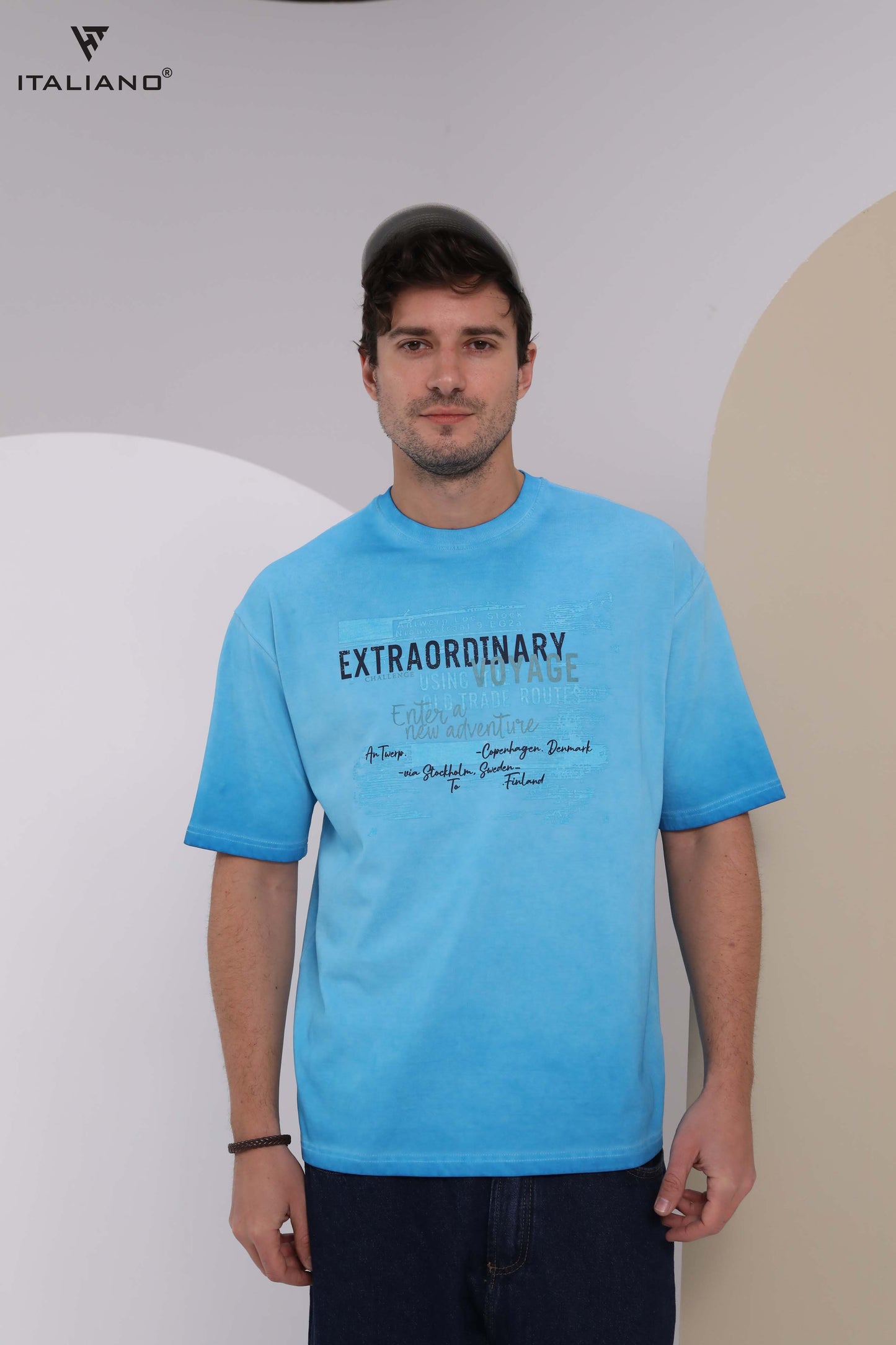Men T-shirt Over size Italiano TS 342
