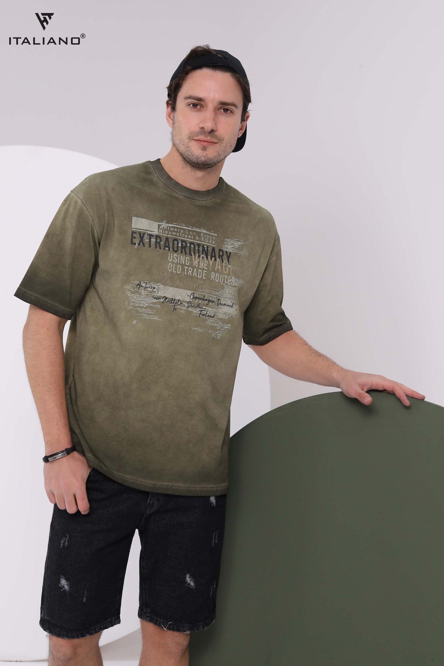Men T-shirt Over size Italiano TS 342