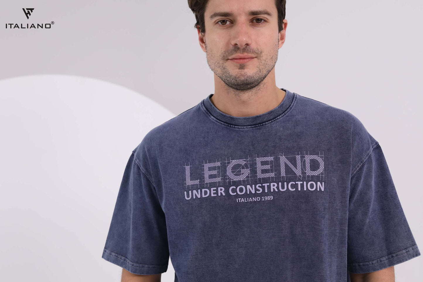 Men T-shirt Over size Italiano TS 344