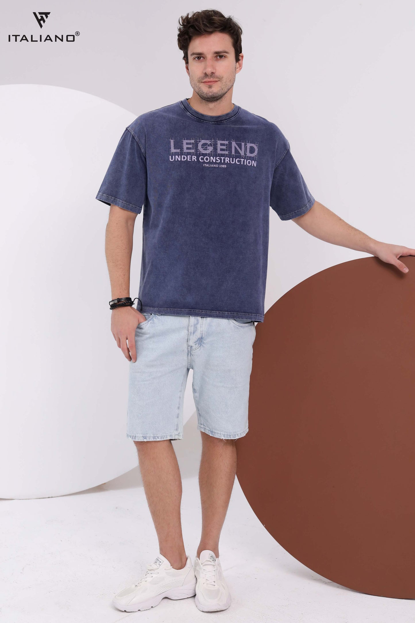 Men T-shirt Over size Italiano TS 344