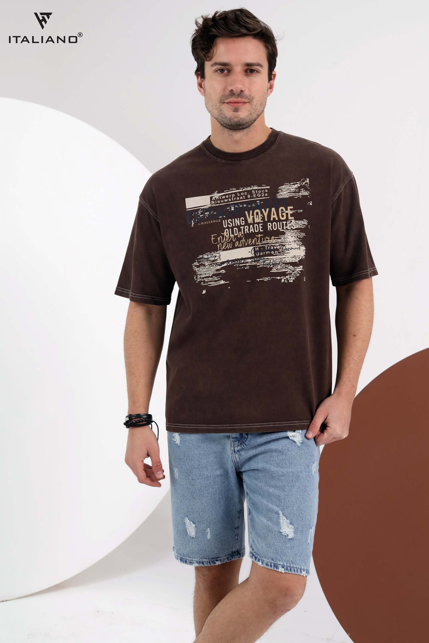 Men T-shirt Over size Italiano TS 342