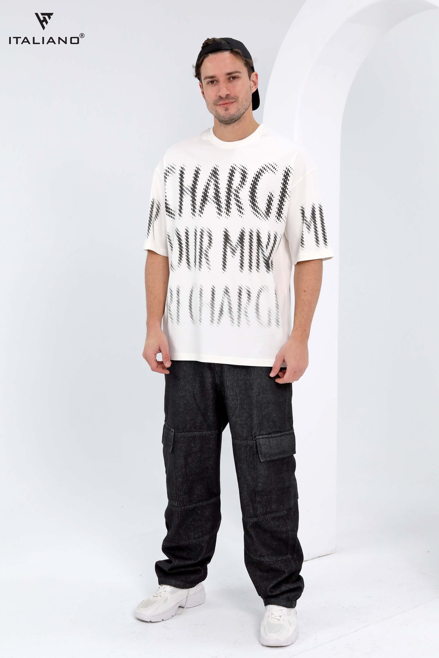Men T-shirt Over size Italiano TS 276