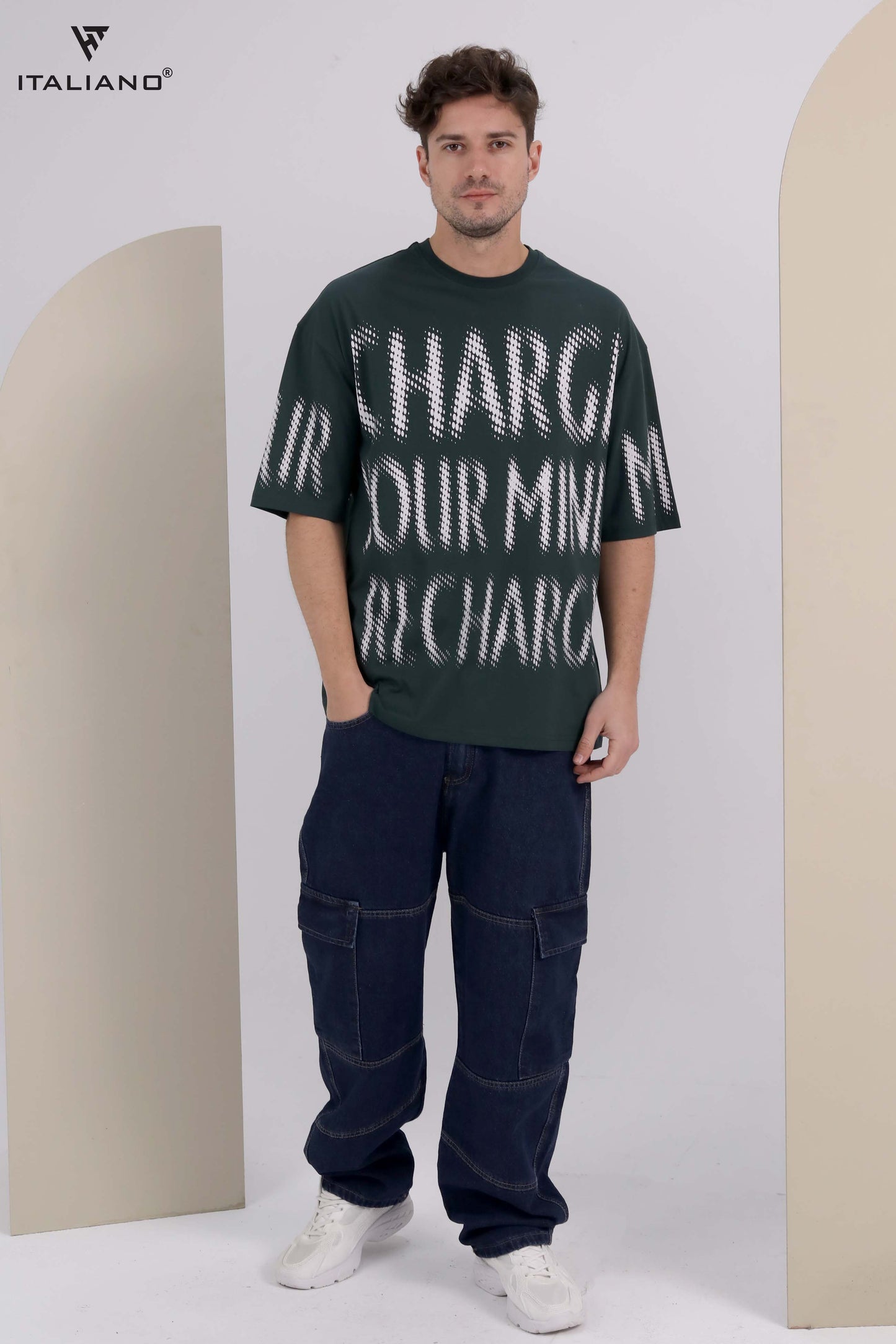 Men T-shirt Over size Italiano TS 276