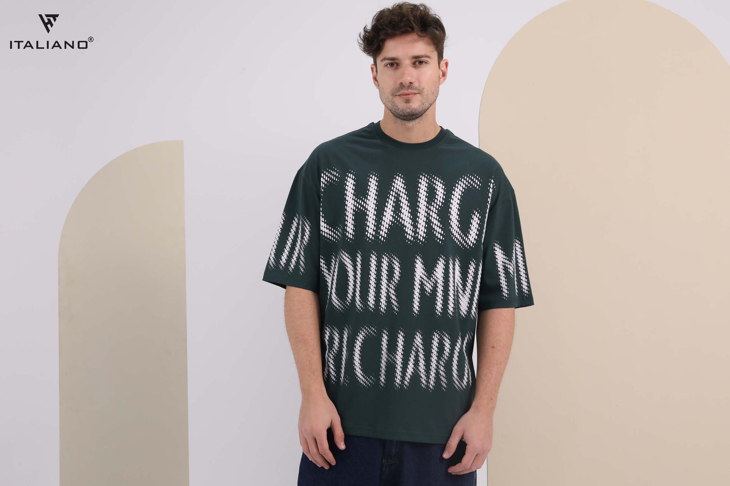 Men T-shirt Over size Italiano TS 276