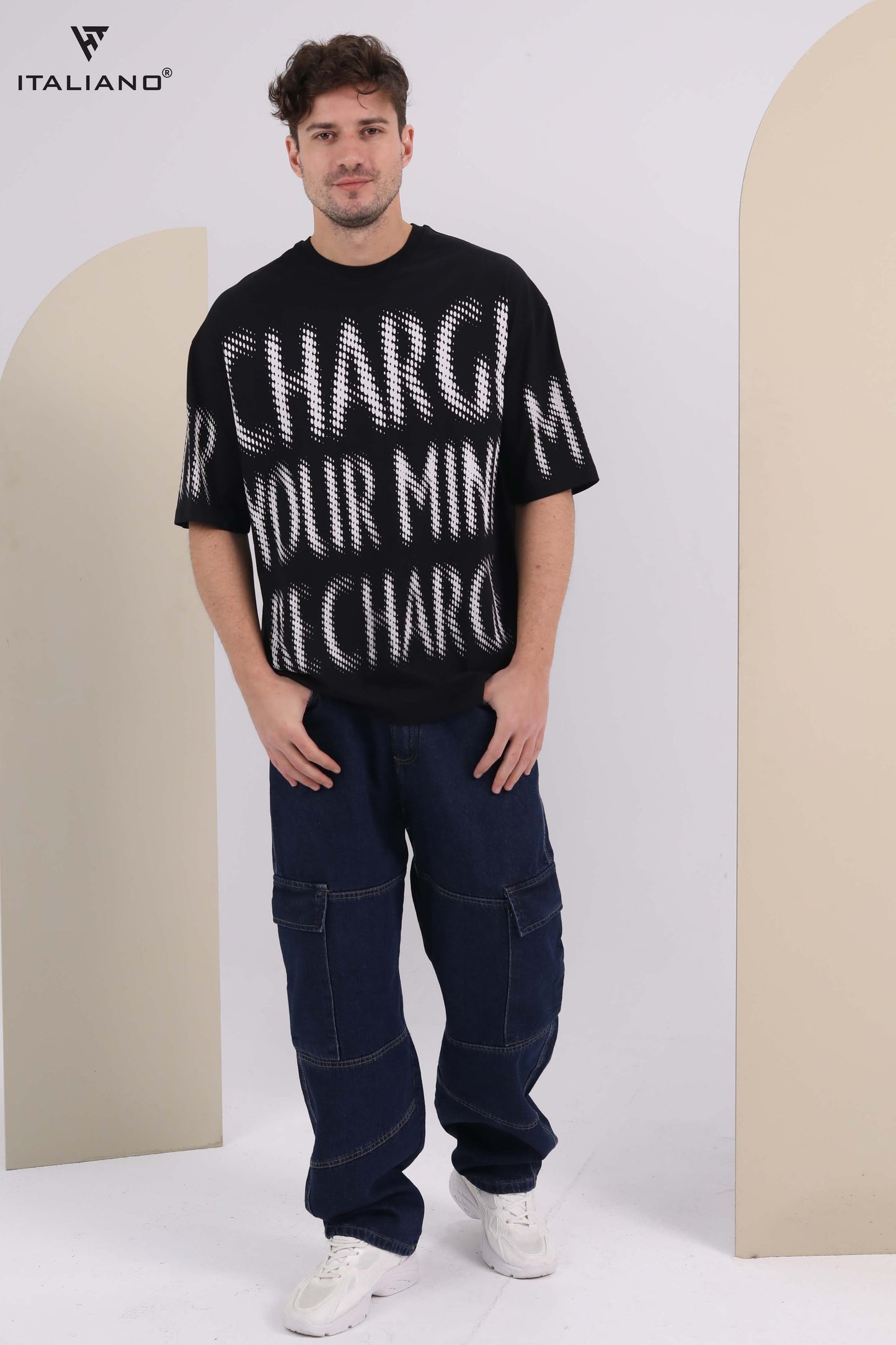 Men T-shirt Over size Italiano TS 276