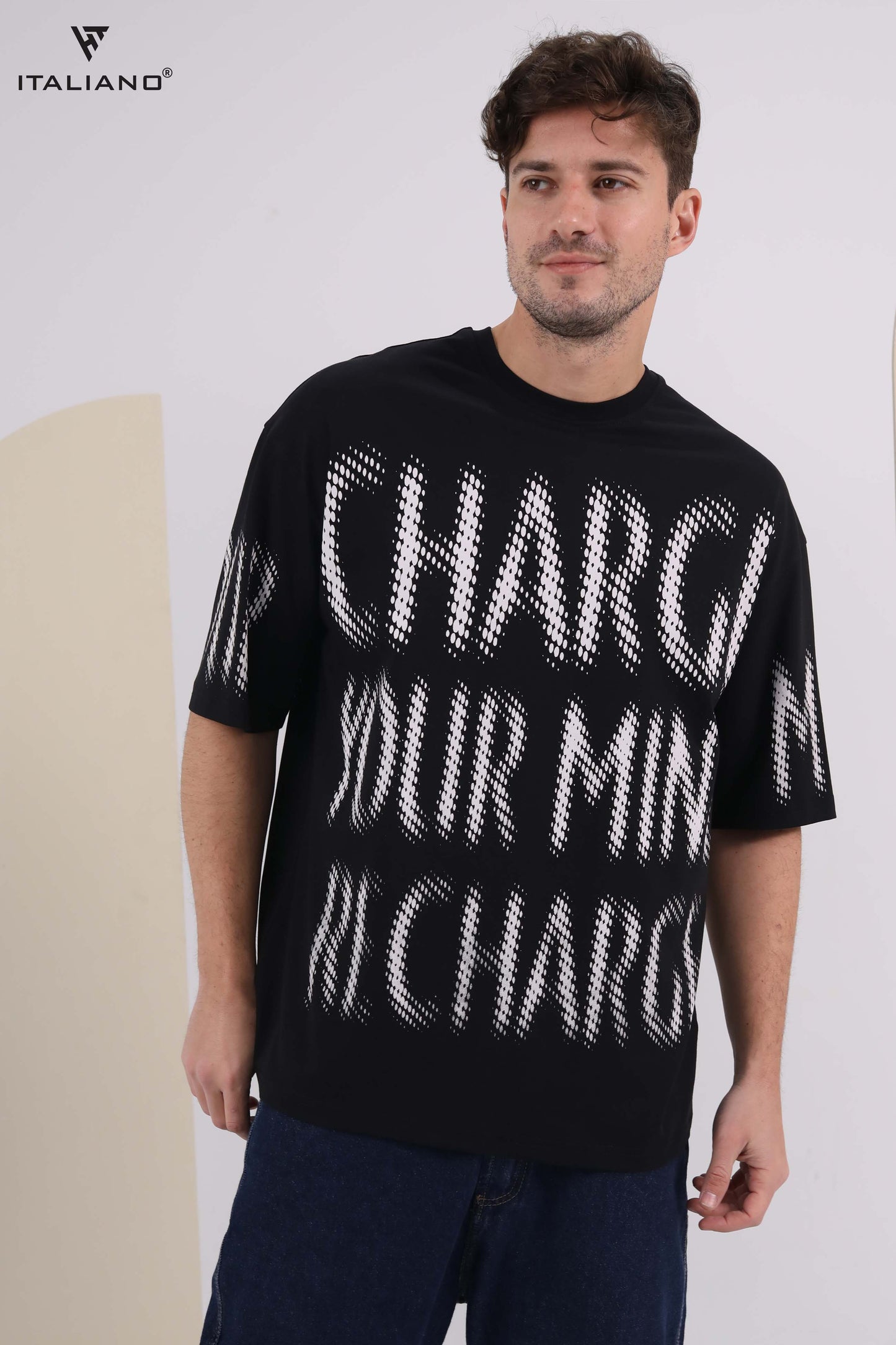 Men T-shirt Over size Italiano TS 276
