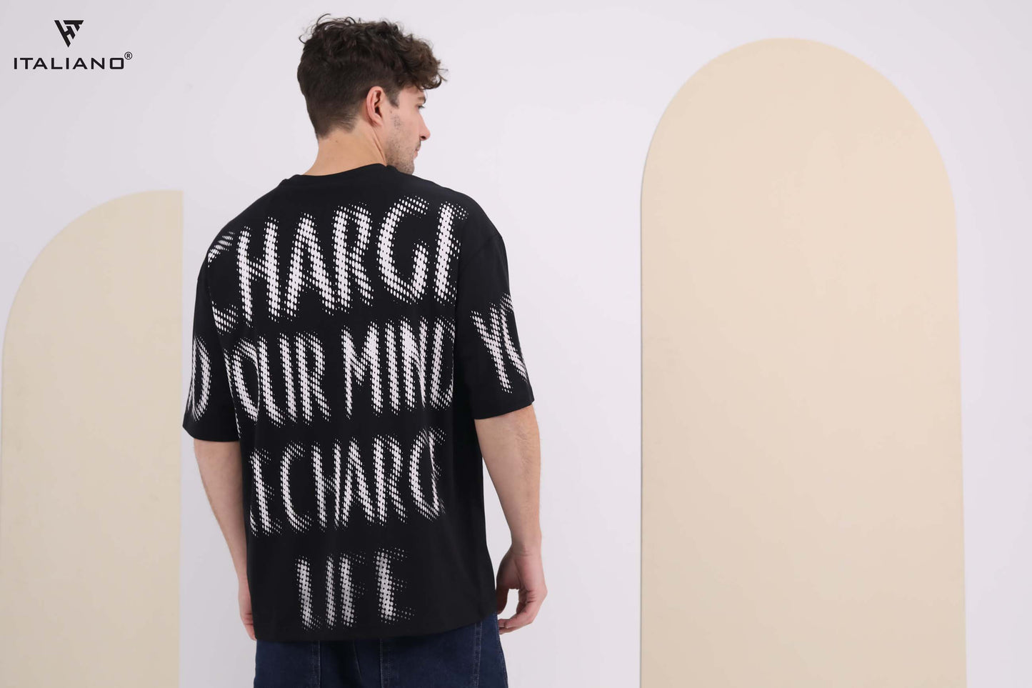 Men T-shirt Over size Italiano TS 276