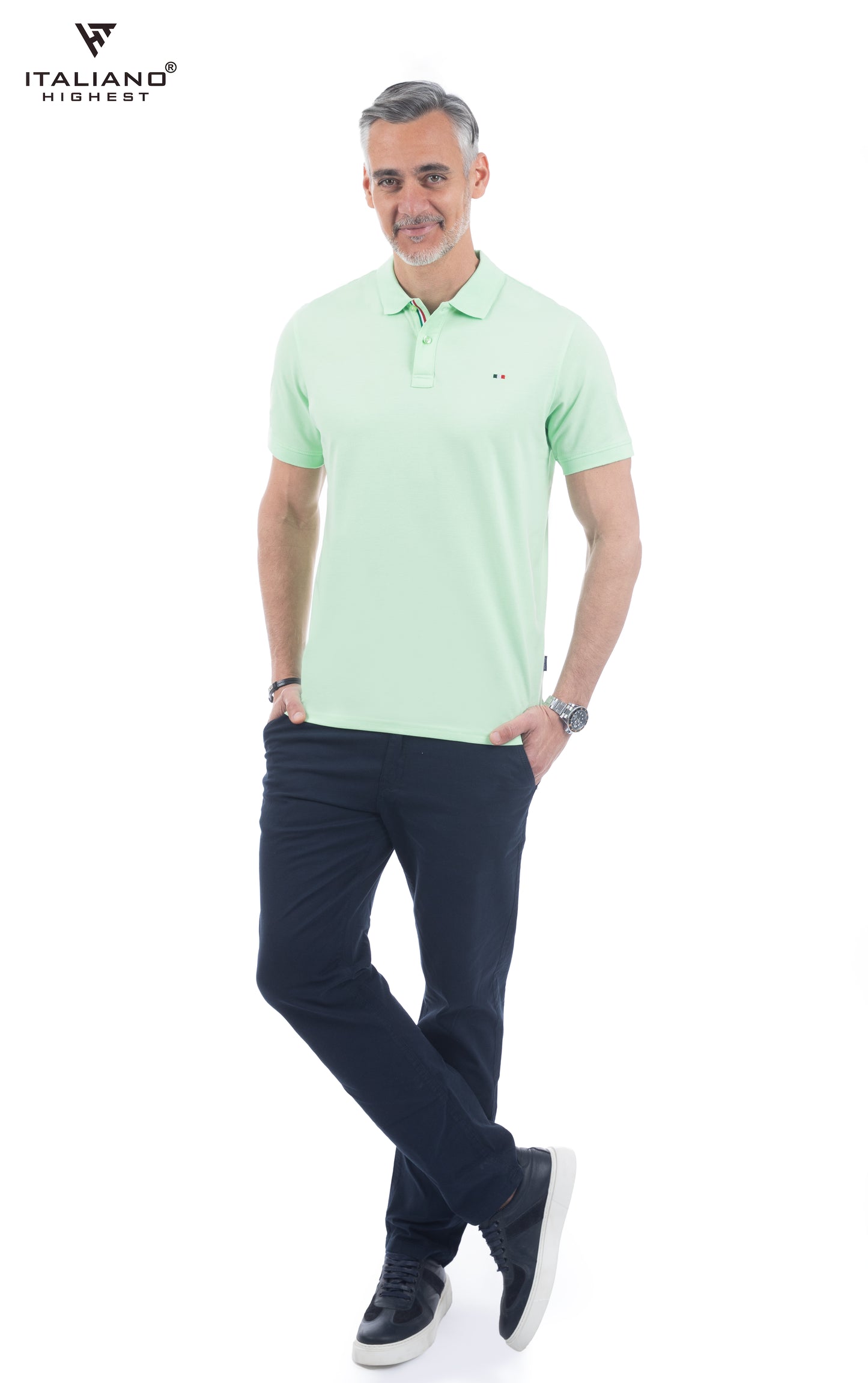 Men T-Shirt Polo Italiano ITSH320
