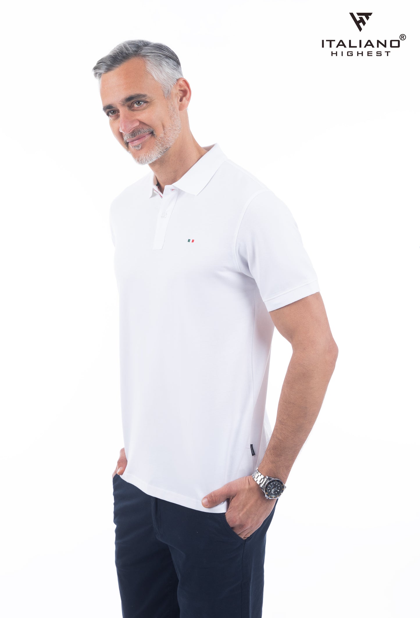Men T-Shirt Polo Italiano ITSH320
