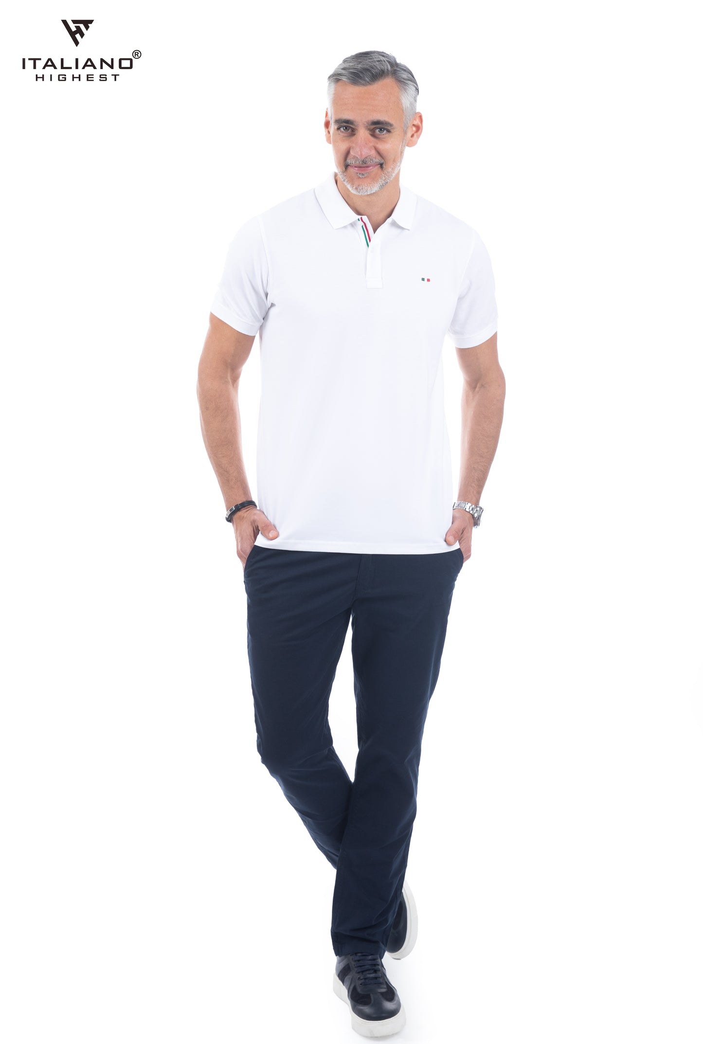 Men T-Shirt Polo Italiano ITSH320