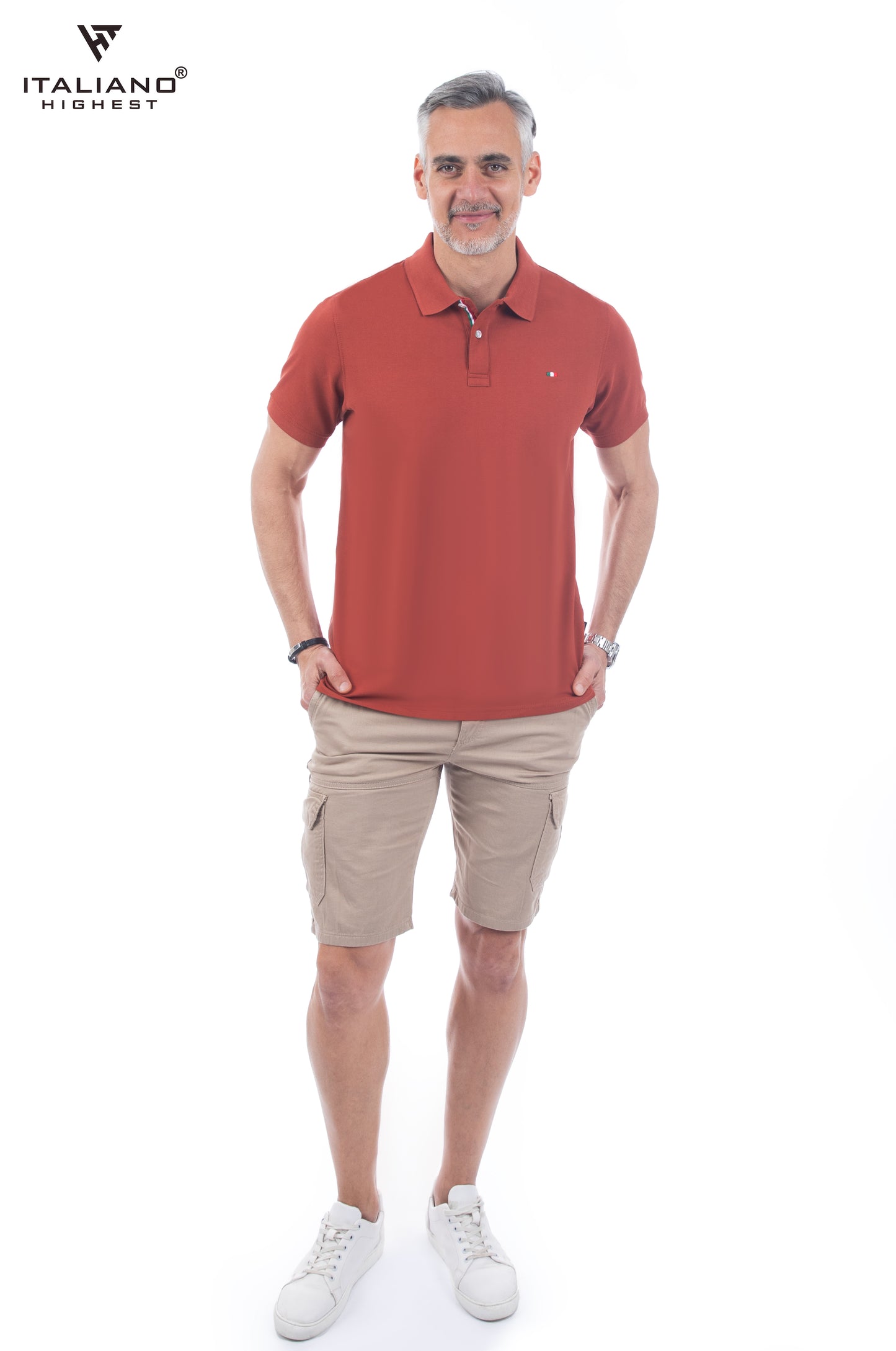 Men T-Shirt Polo Italiano ITSH320