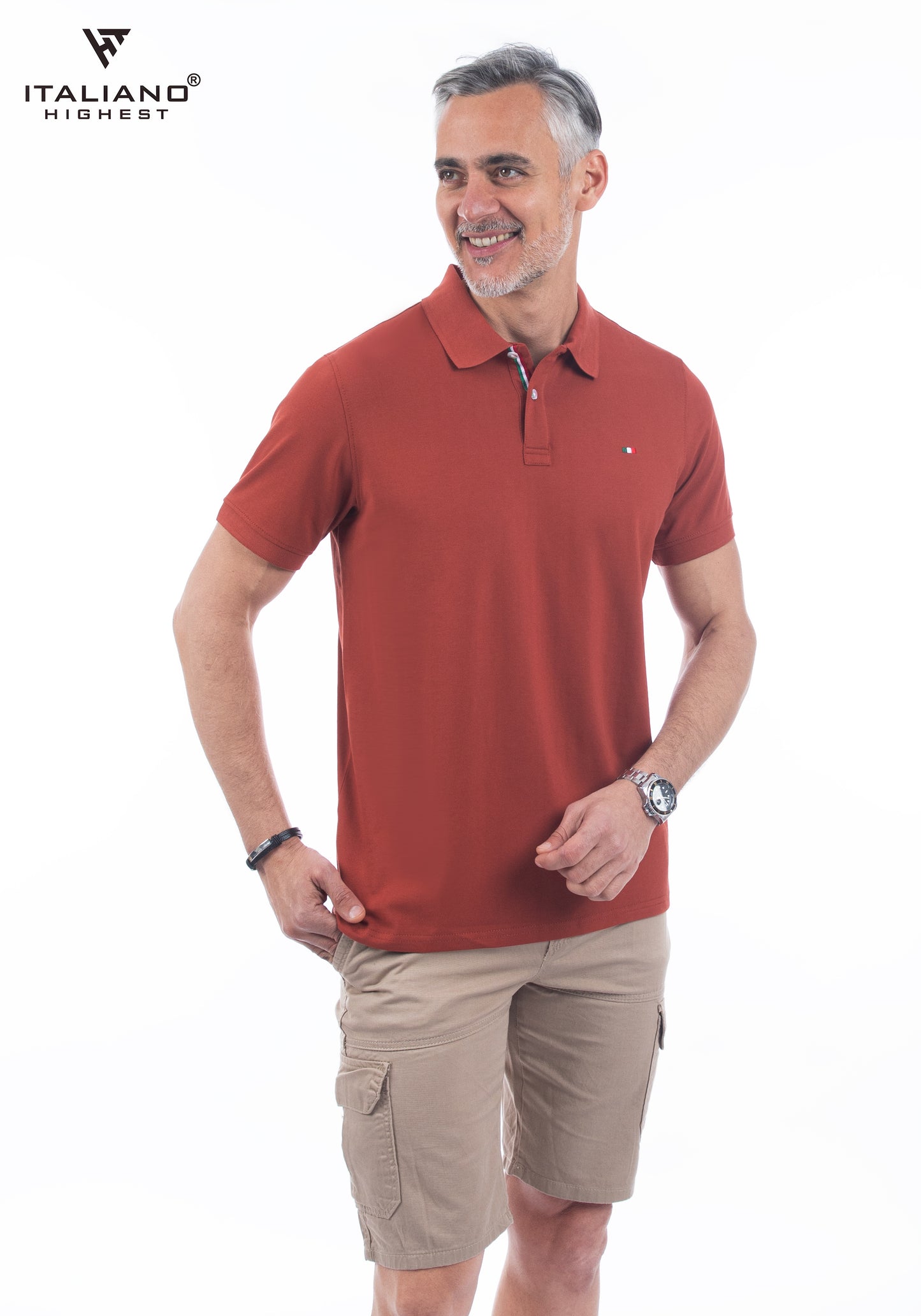Men T-Shirt Polo Italiano ITSH320