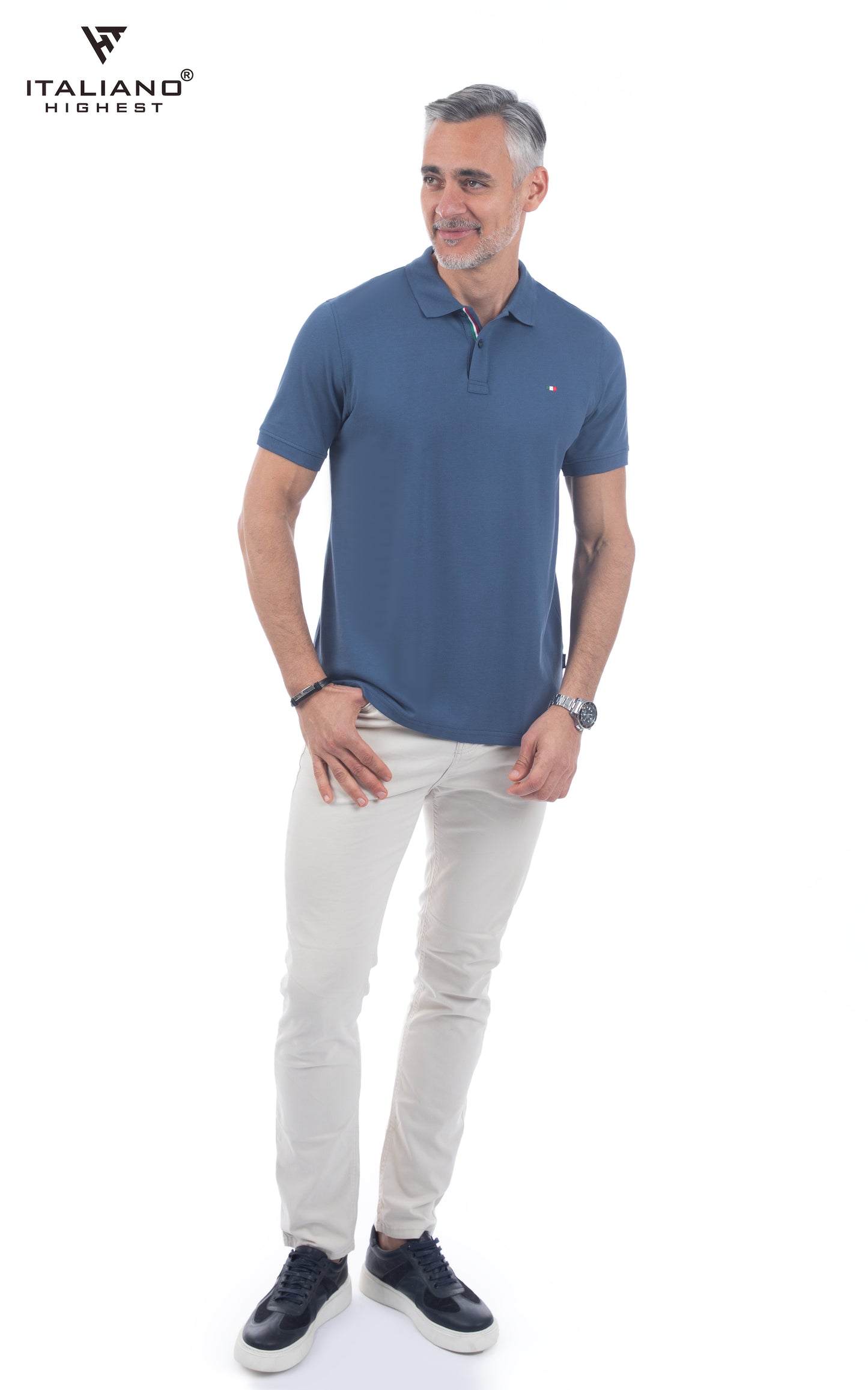 Men T-Shirt Polo Italiano ITSH320