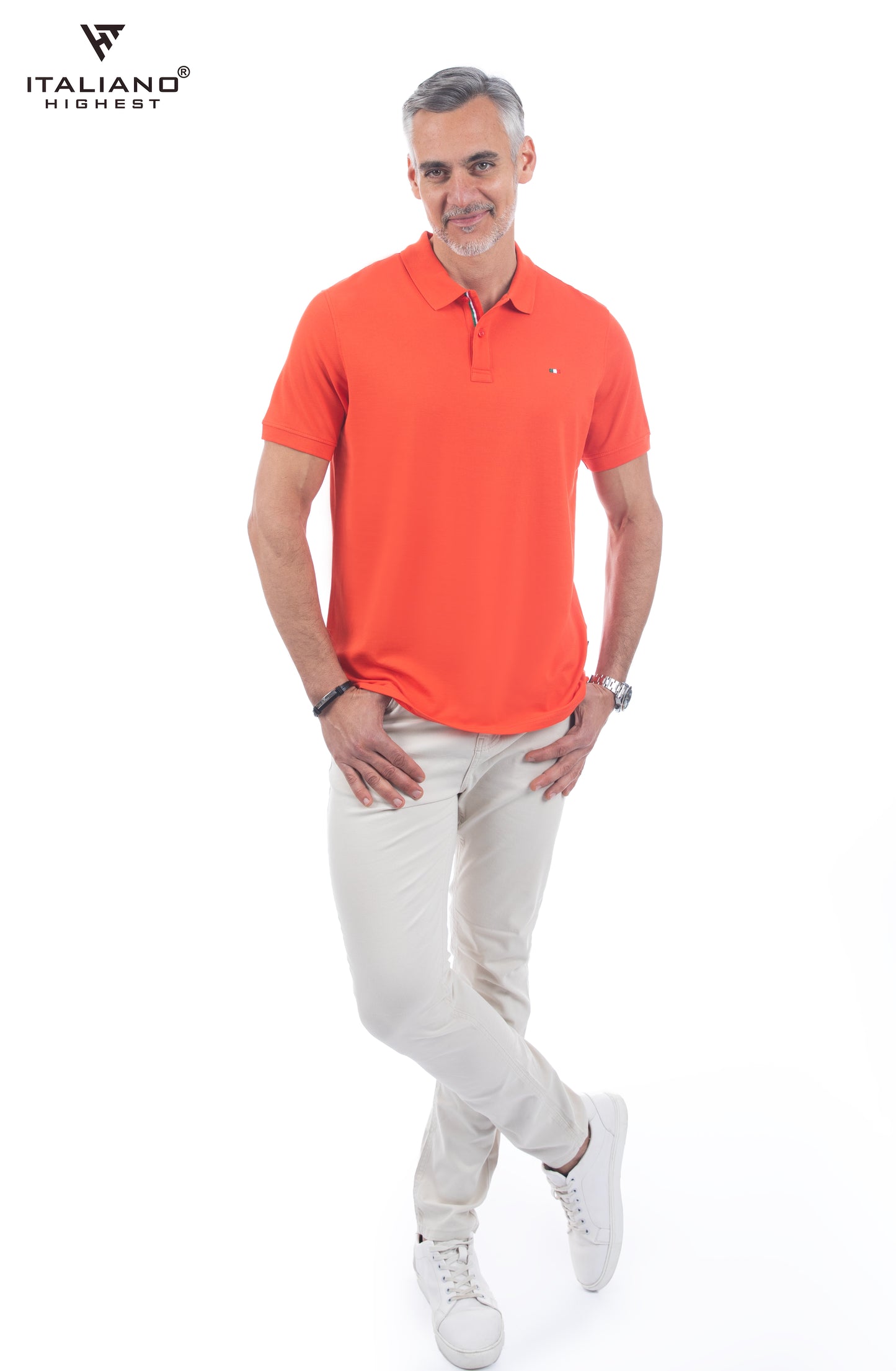 Men T-Shirt Polo Italiano ITSH320