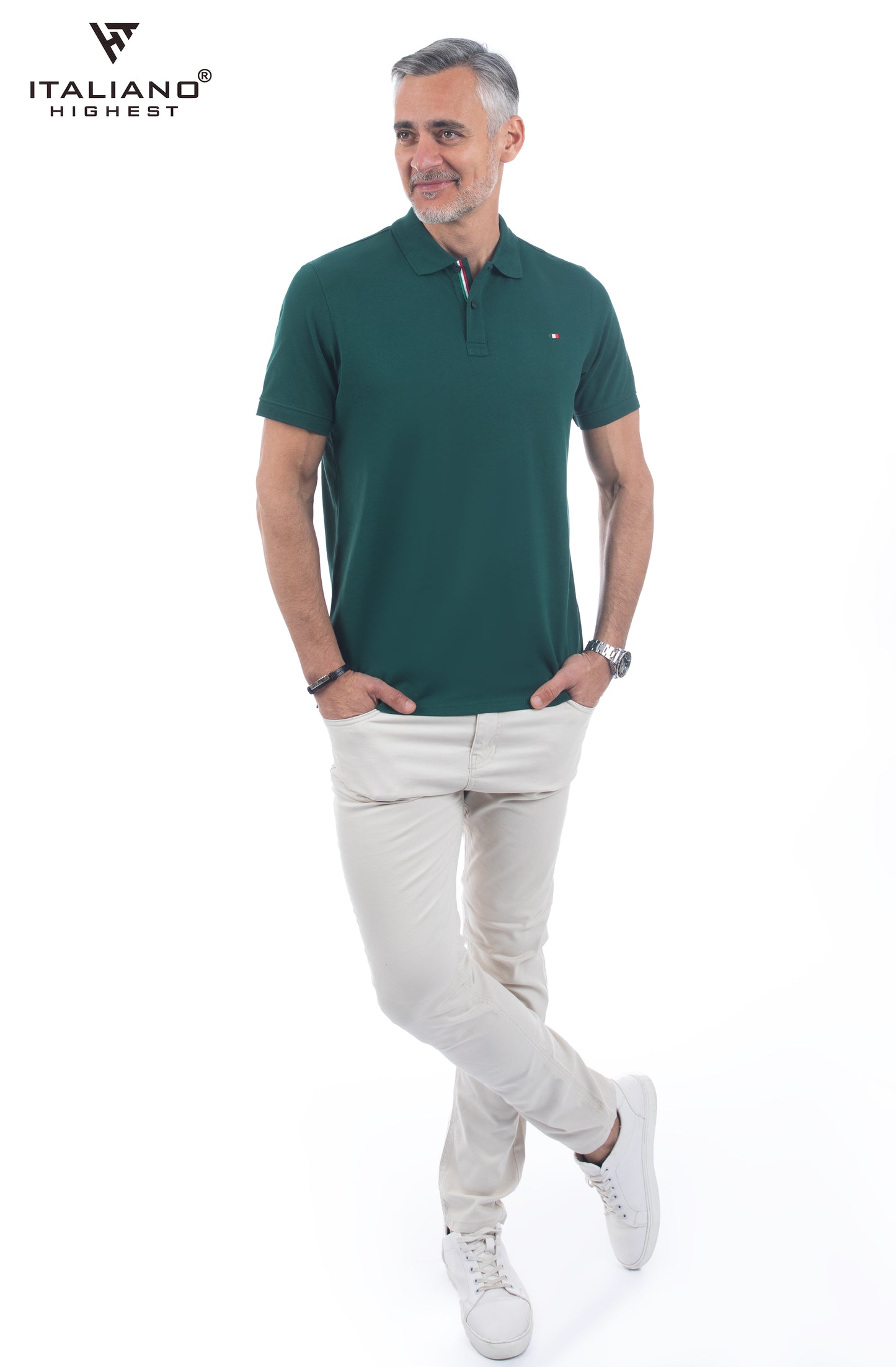 Men T-Shirt Polo Italiano ITSH320