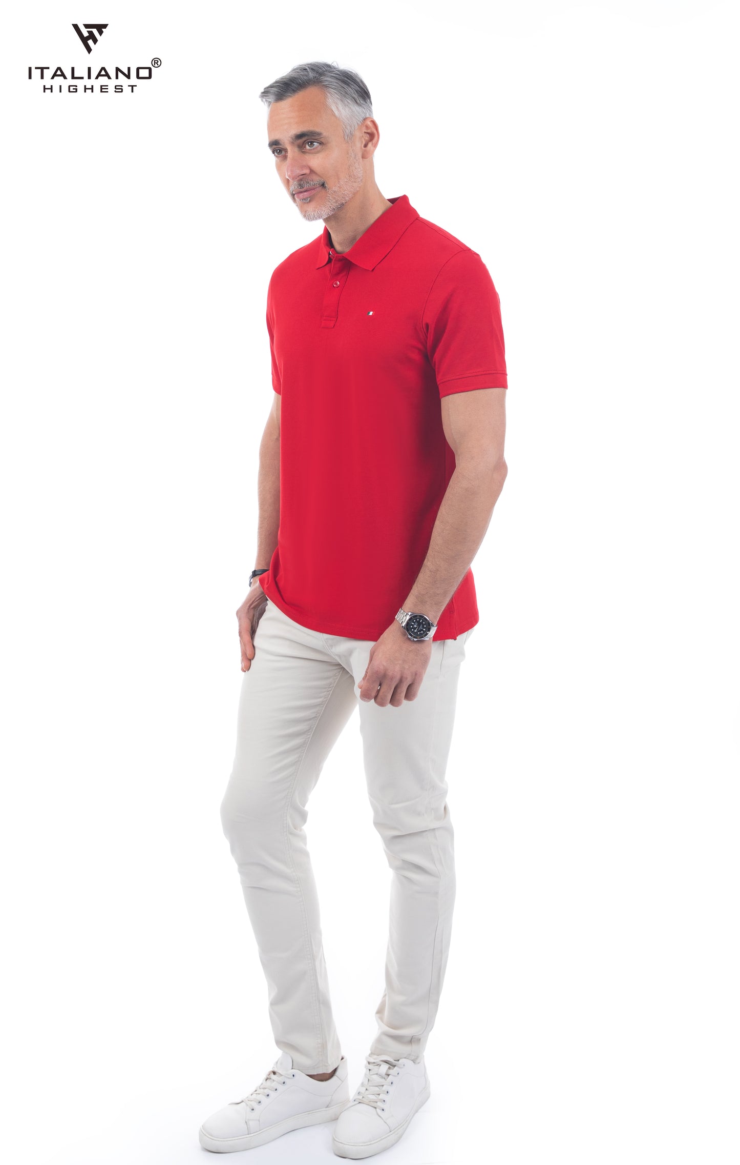 Men T-Shirt Polo Italiano ITSH320