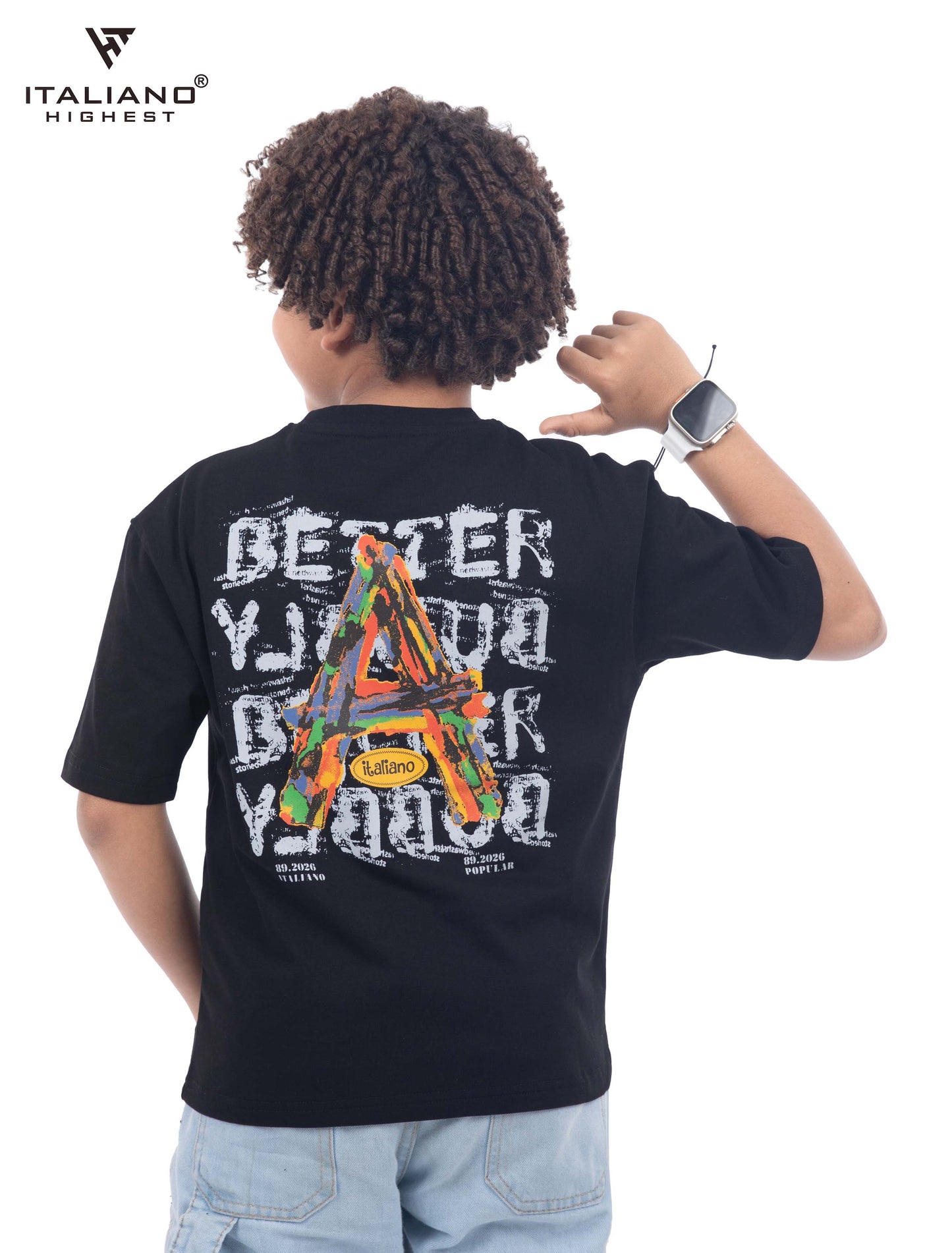 kids t-shirt oversize italiano itsh 1032