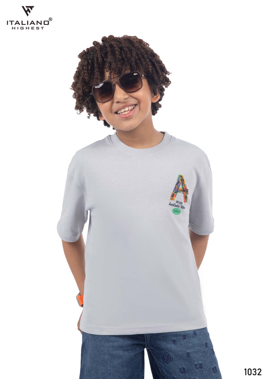 kids t-shirt oversize italiano itsh 1032