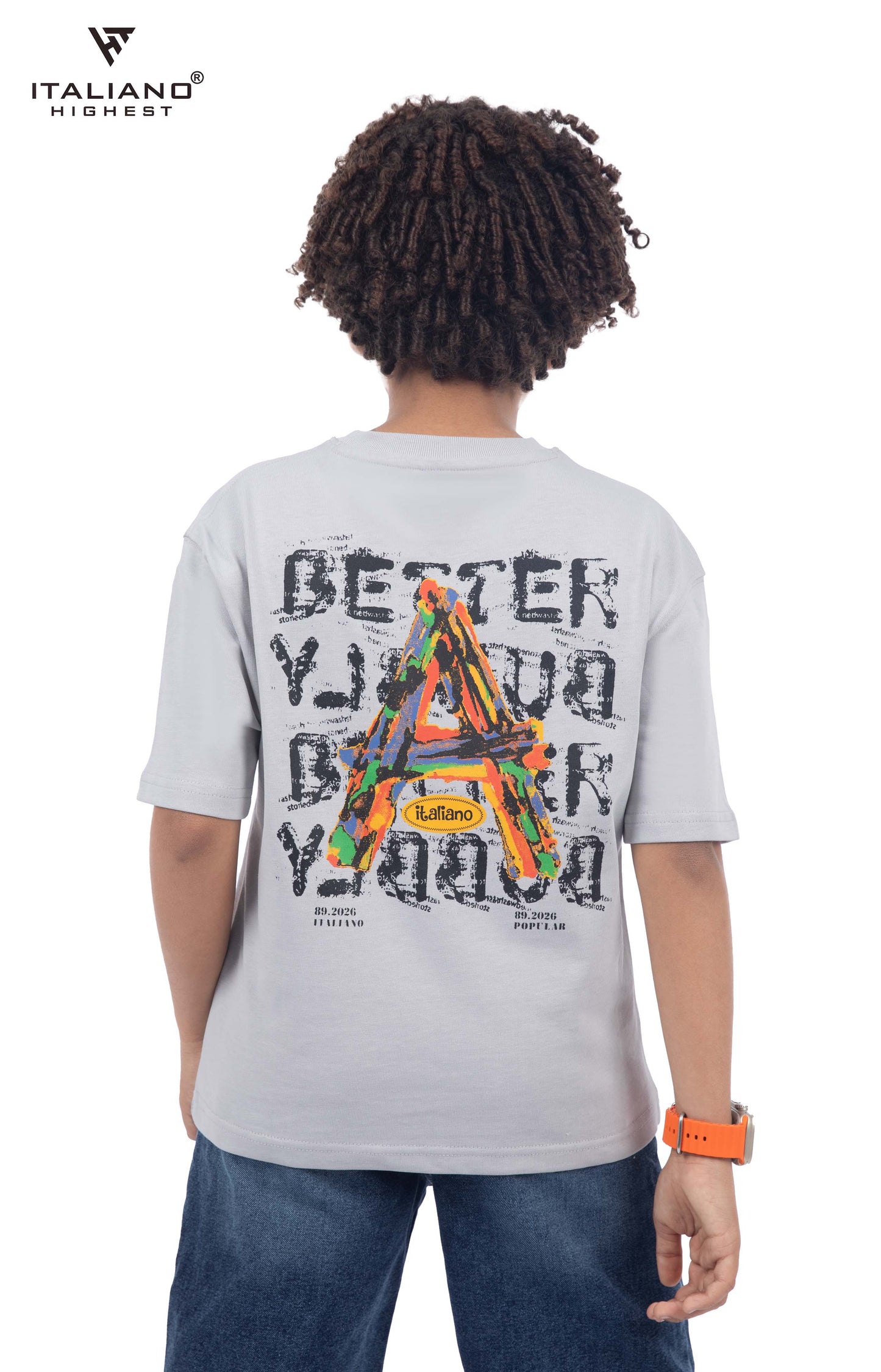 kids t-shirt oversize italiano itsh 1032