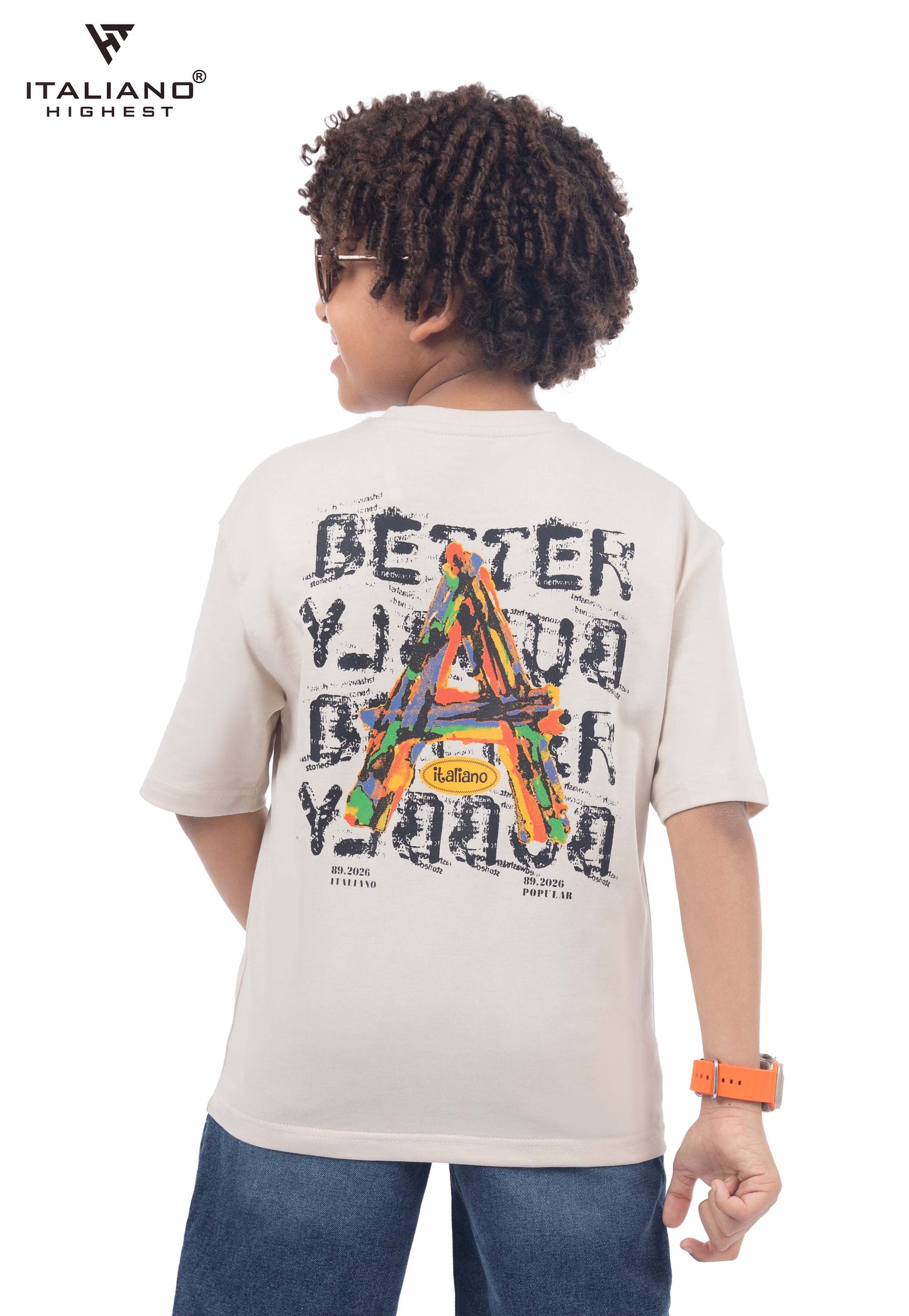 kids t-shirt oversize italiano itsh 1032