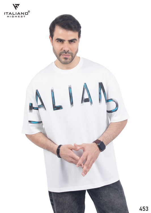 Men T-shirt Over size Italiano TS 453