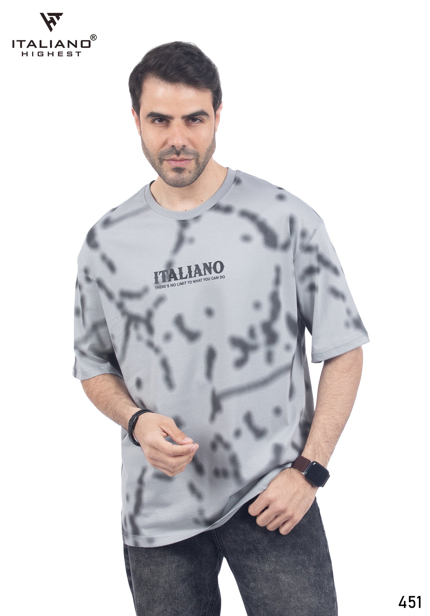 Men T-shirt Over size Italiano TS 451